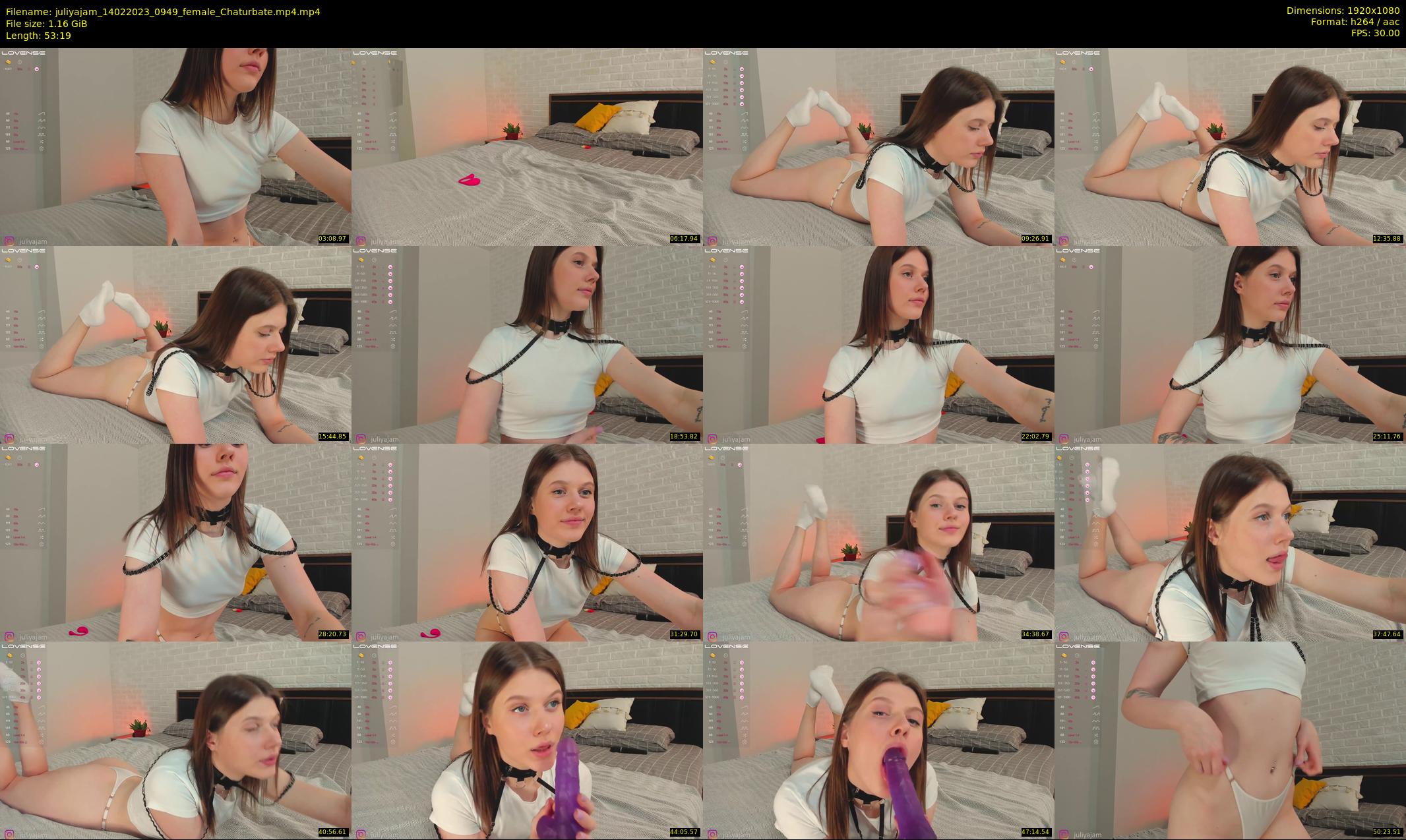 juliyajam — 54 minute Chaturbate couple cam show recording, 1080p, Feb 14, 2023
