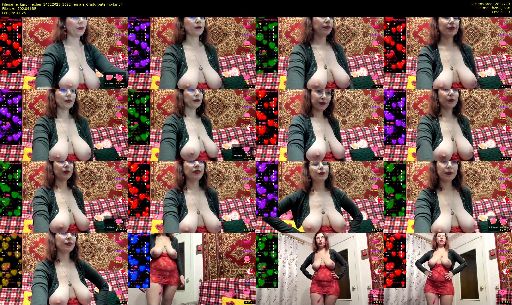 karolinecher — 42 minute Chaturbate female cam show recording, 720p, Feb 14, 2023