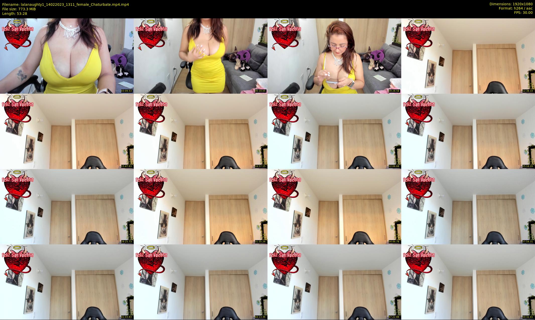 lalanaughty1 — 54 minute Chaturbate female cam show recording, 1080p, Feb 14, 2023