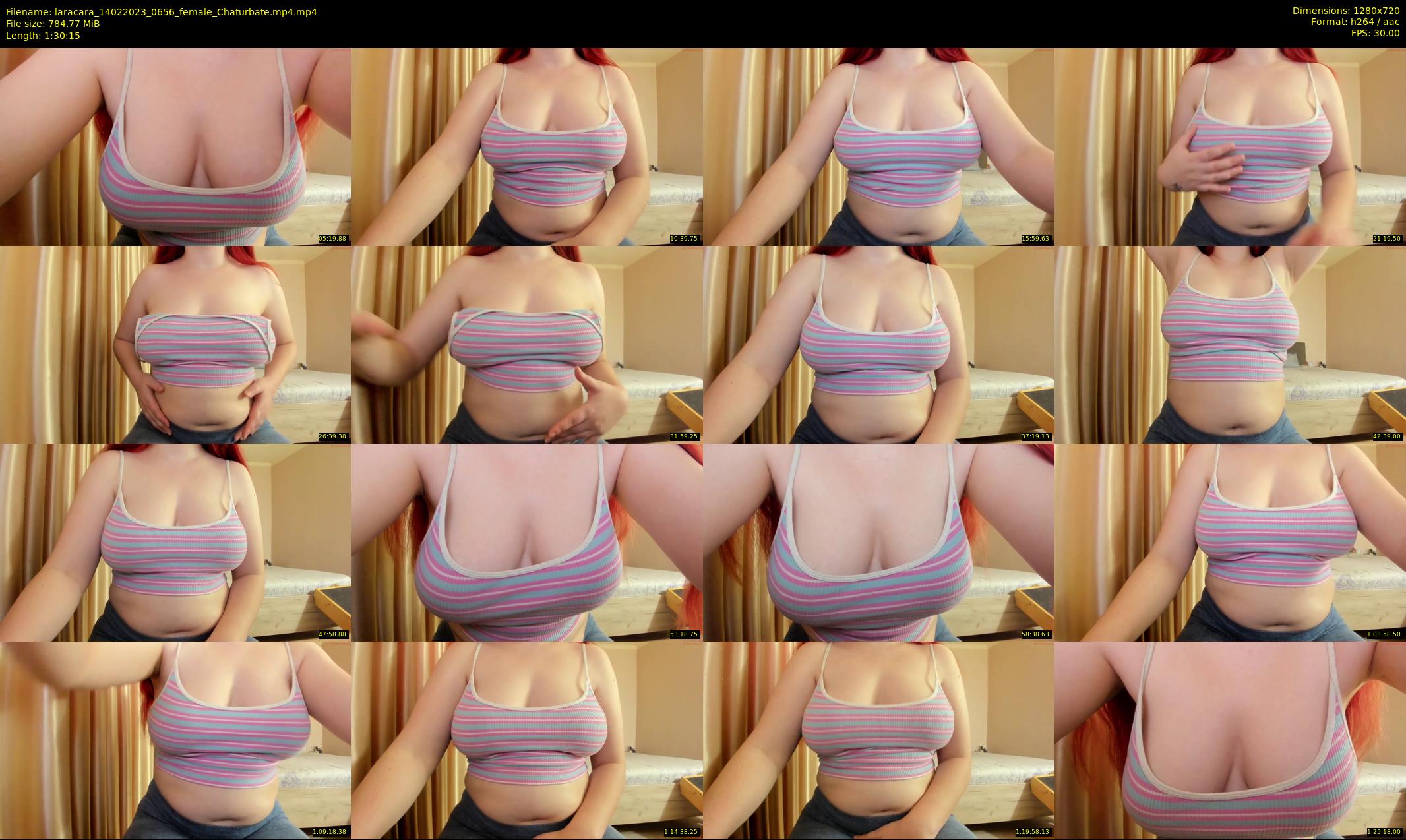 laracara — 91 minute Chaturbate female cam show recording, 720p, Feb 14, 2023