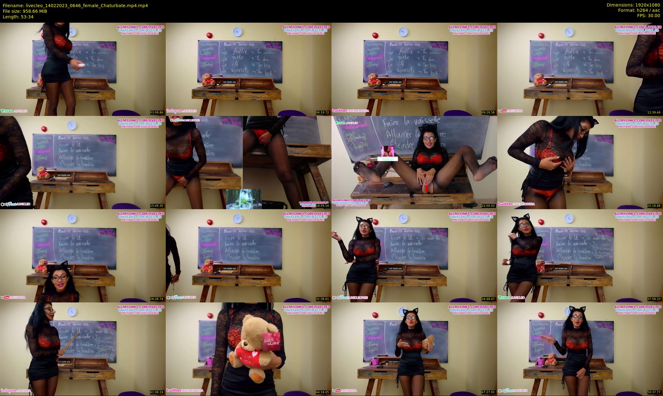 livecleo — 54 minute Chaturbate female cam show recording, 1080p, Feb 14, 2023
