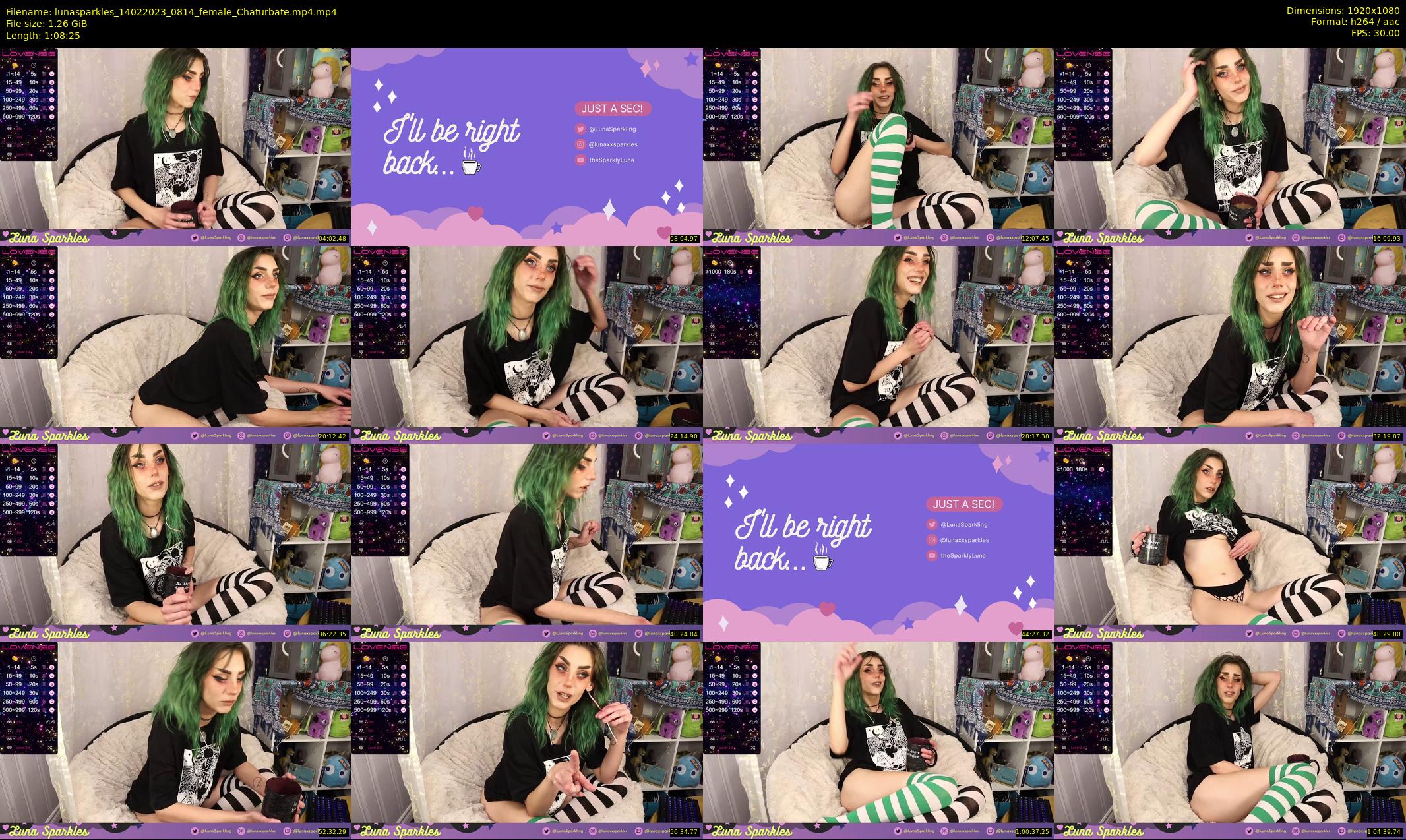 lunasparkles — 69 minute Chaturbate female cam show recording, 1080p, Feb 14, 2023