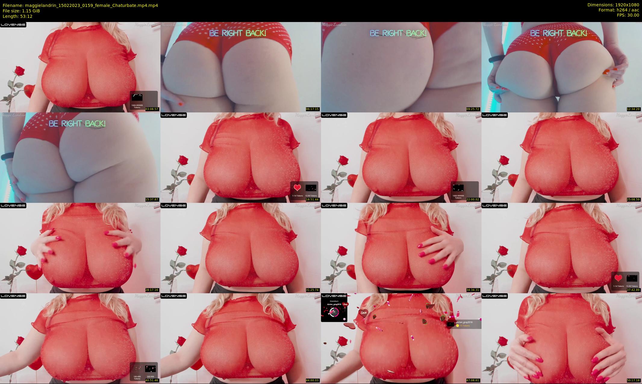 maggielandrin — 54 minute Chaturbate female cam show recording, 1080p, Feb 15, 2023