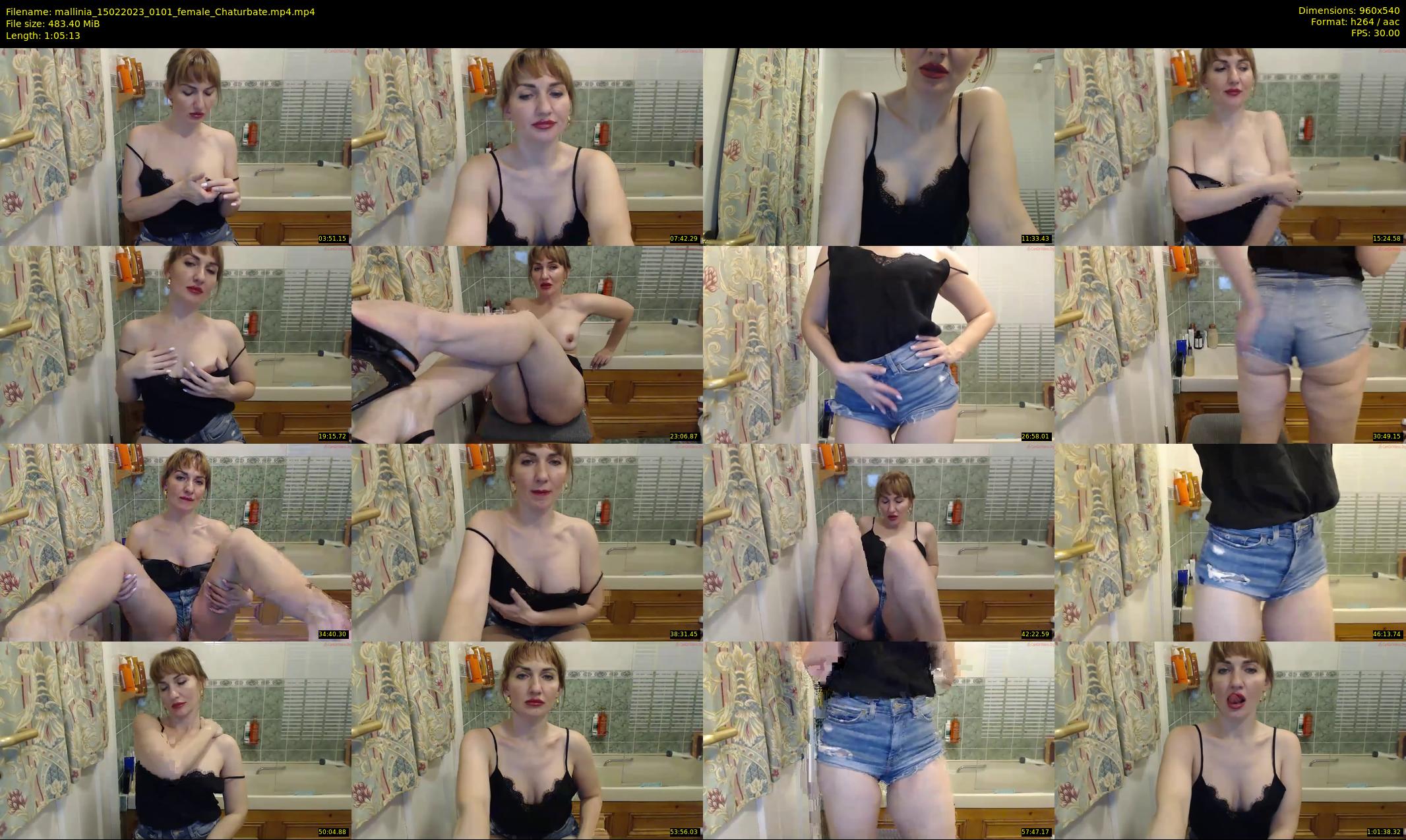 mallinia — 66 minute Chaturbate female cam show recording, 480p, Feb 15, 2023