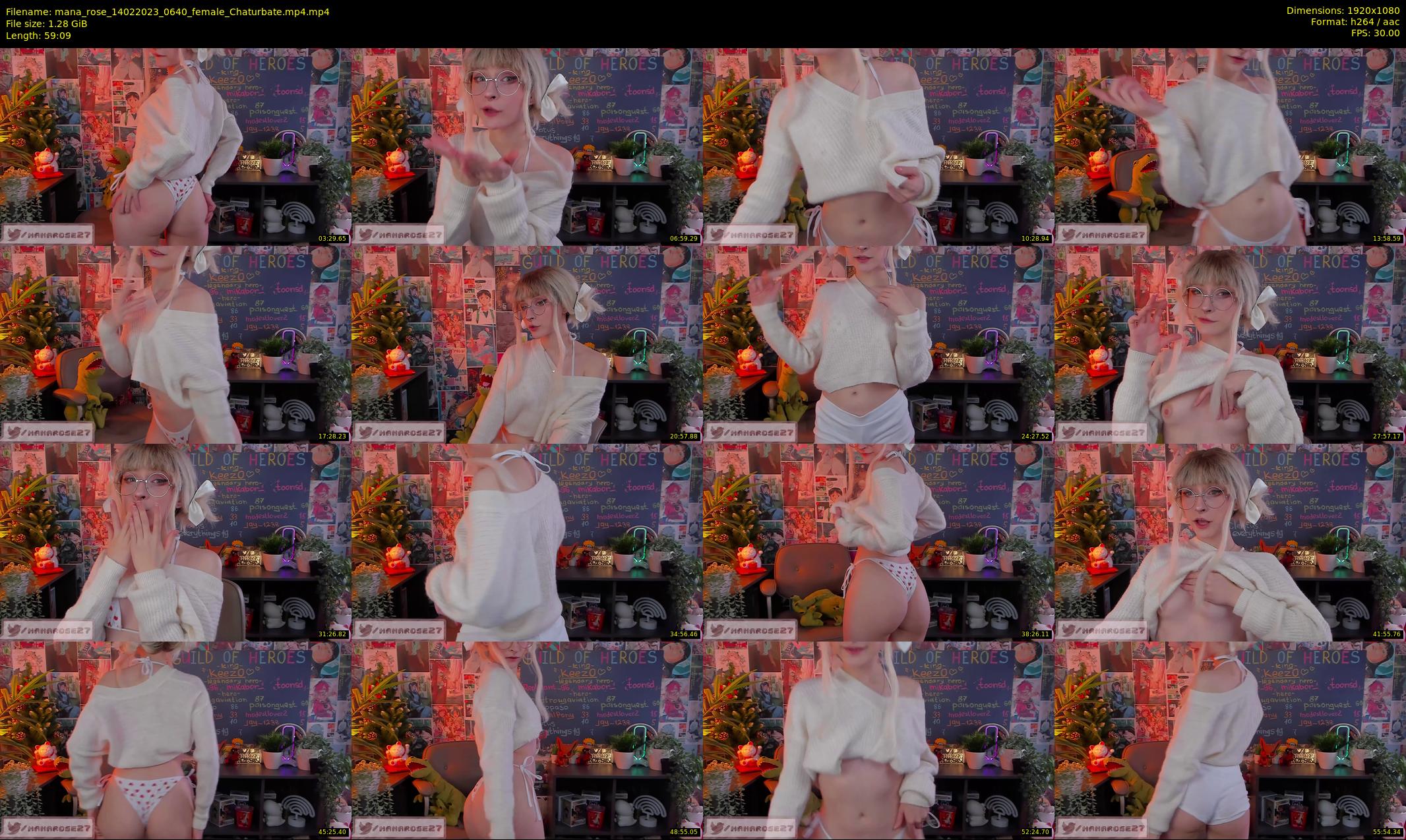 mana_rose — 60 minute Chaturbate female cam show recording, 1080p, Feb 14, 2023