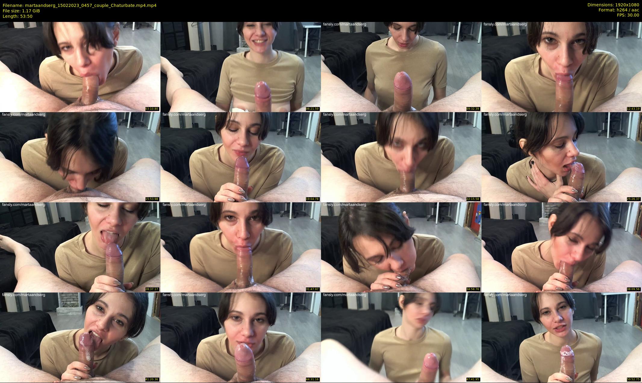 martaandserg — 54 minute Chaturbate female cam show recording, 1080p, Feb 15, 2023