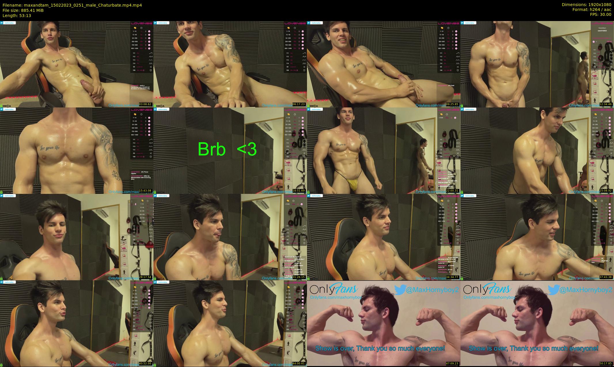 maxandtam — 54 minute Chaturbate couple cam show recording, 1080p, Feb 15, 2023