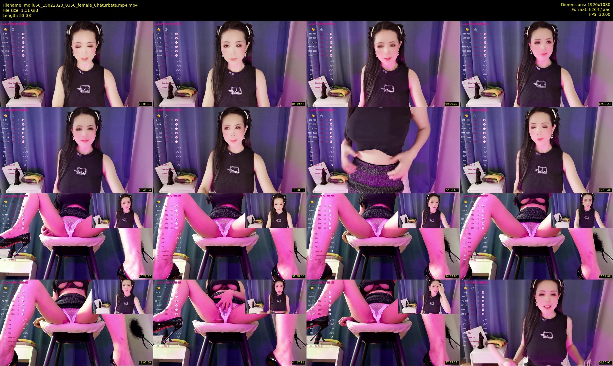 moli666 — 54 minute Chaturbate female cam show recording, 1080p, Feb 15, 2023
