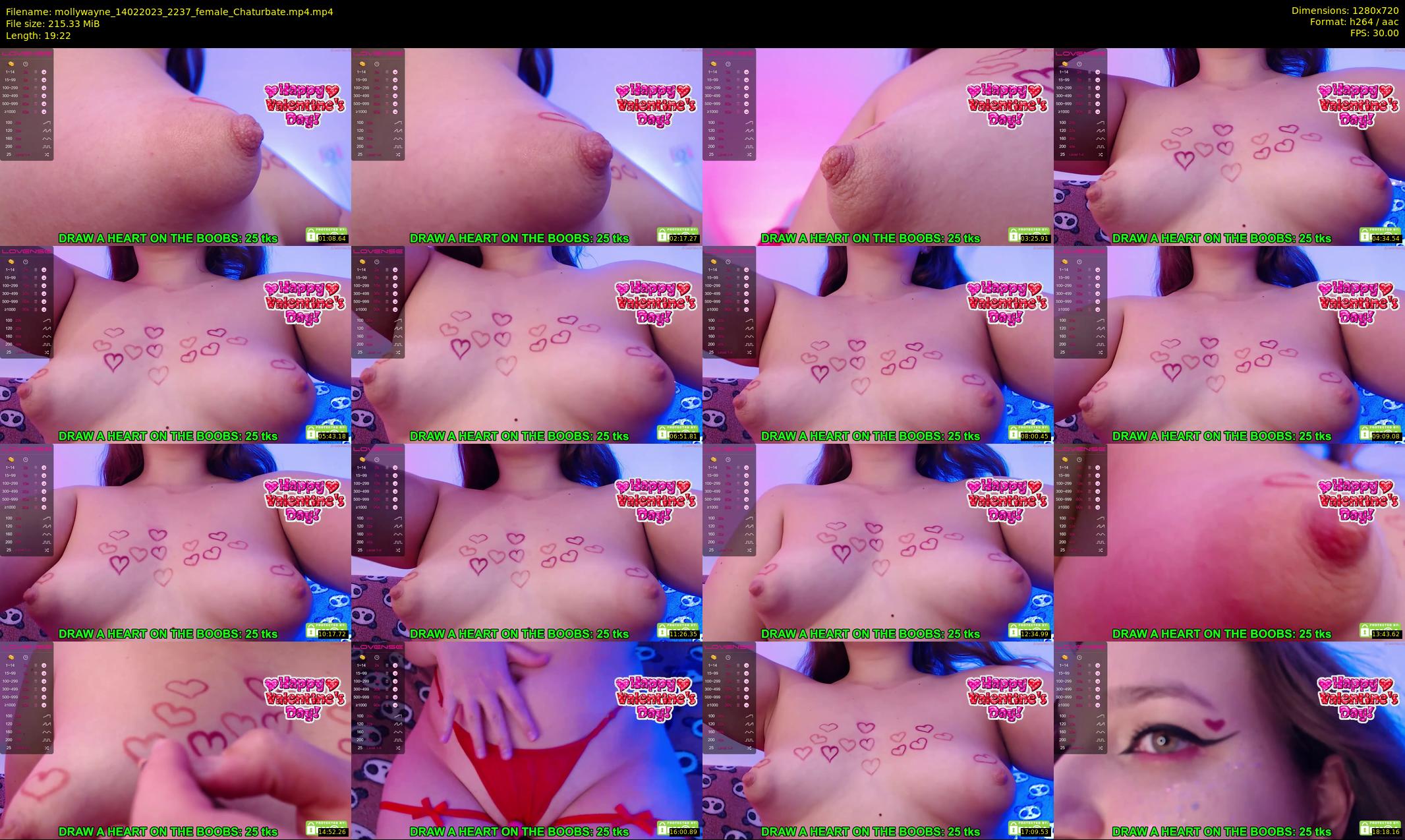 mollywayne — 20 minute Chaturbate female cam show recording, 720p, Feb 14, 2023