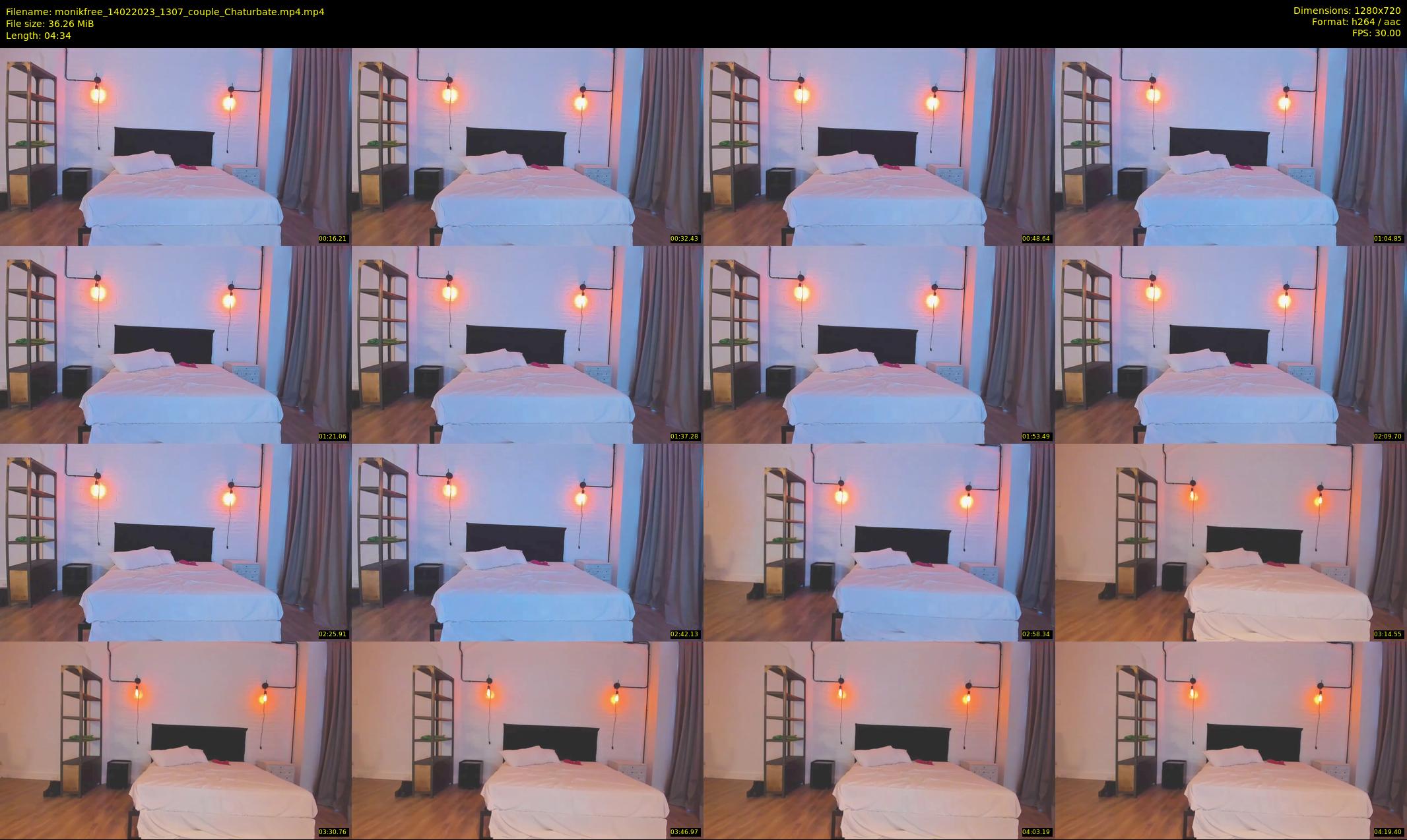 monikfree — 5 minute Chaturbate couple cam show recording, 720p, Feb 14, 2023