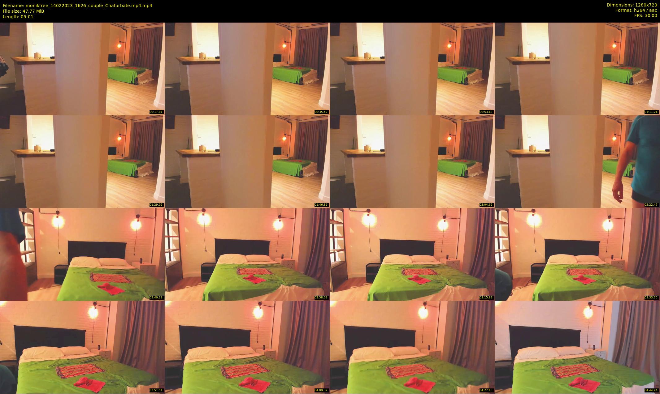 monikfree — 6 minute Chaturbate couple cam show recording, 720p, Feb 14, 2023