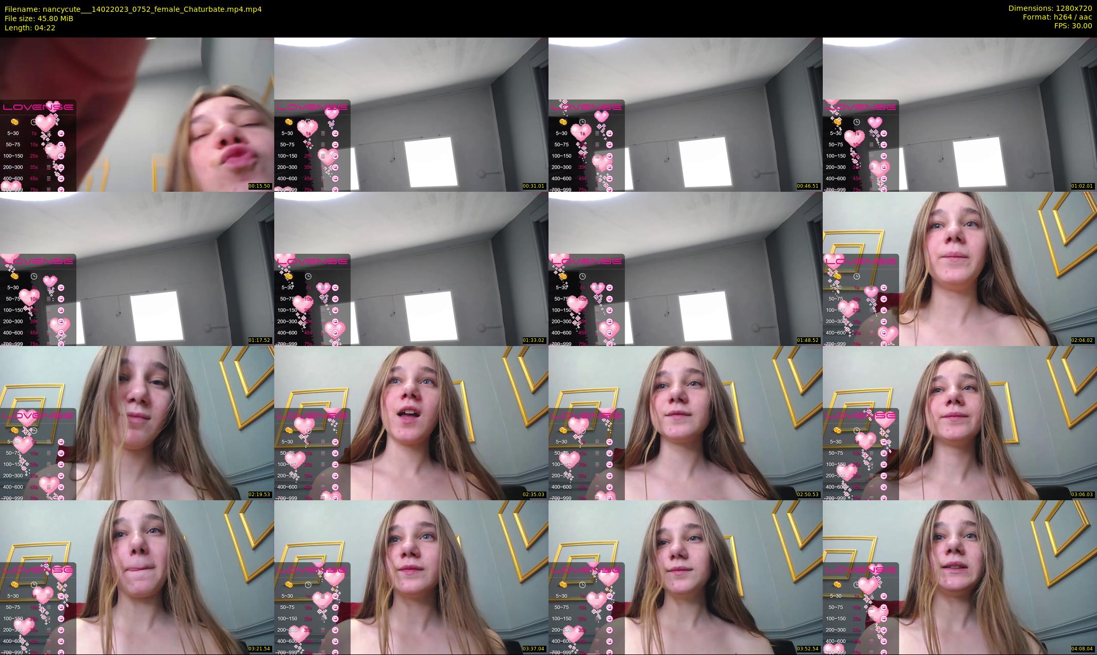 nancycute__ — 5 minute Chaturbate female cam show recording, 720p, Feb 14, 2023