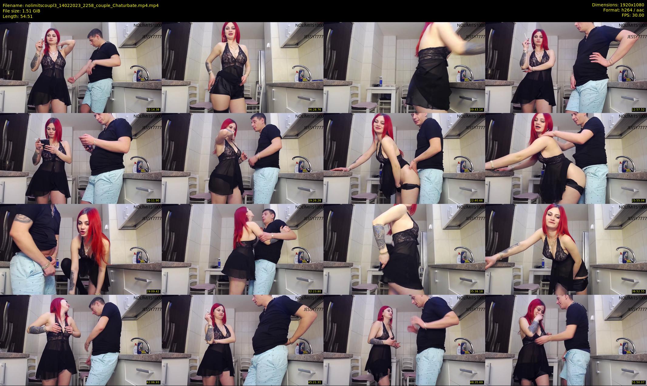 nolimitscoupl3 — 55 minute Chaturbate couple cam show recording, 1080p, Feb 14, 2023