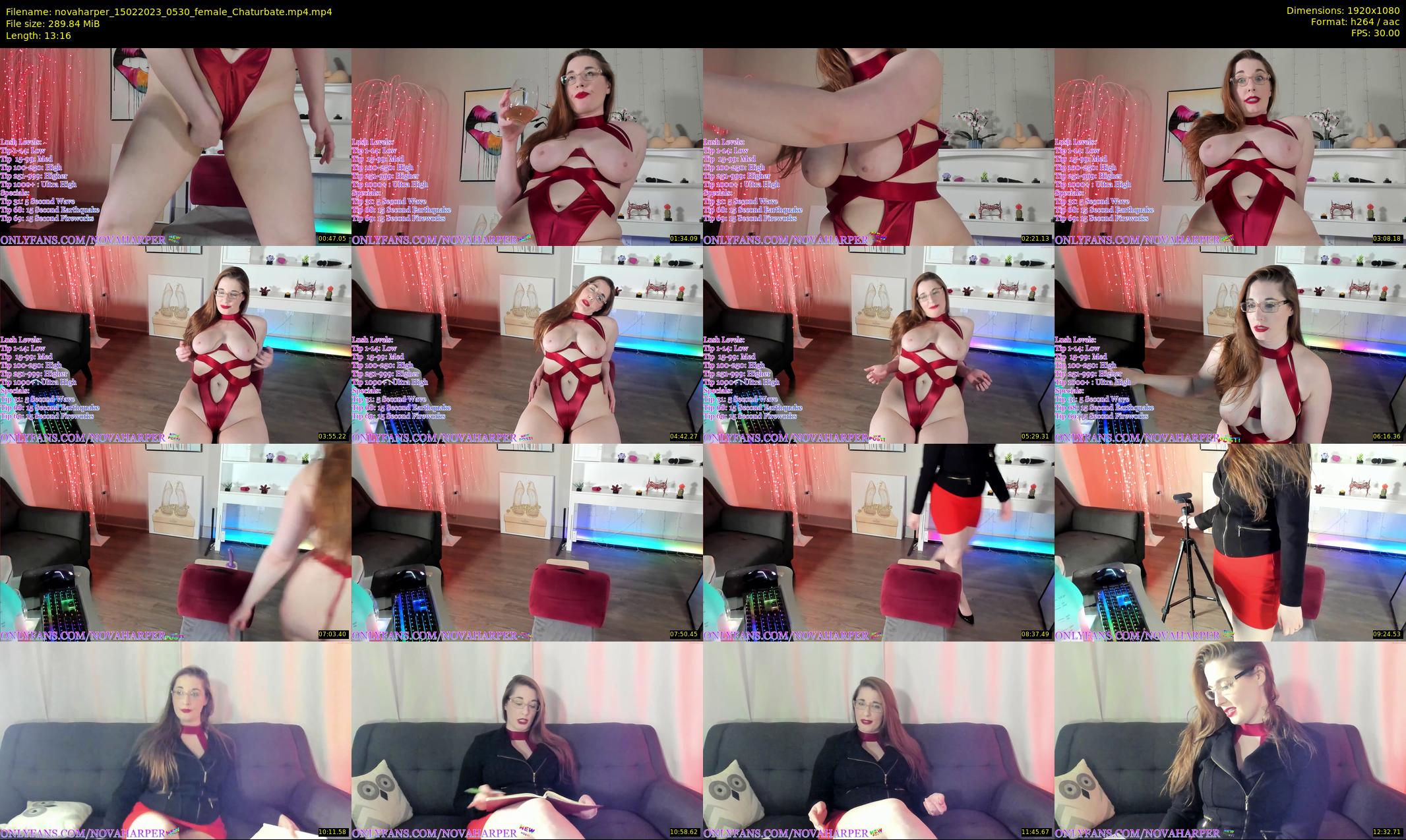 novaharper — 14 minute Chaturbate female cam show recording, 1080p, Feb 15, 2023