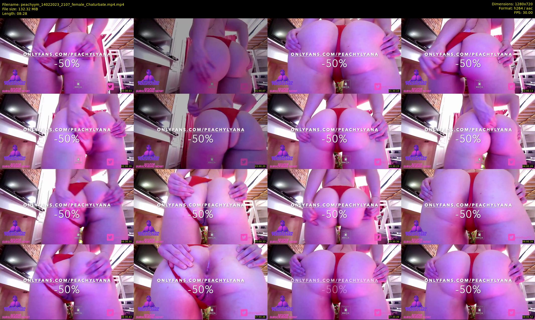 peachyym — 9 minute Chaturbate female cam show recording, 720p, Feb 14, 2023
