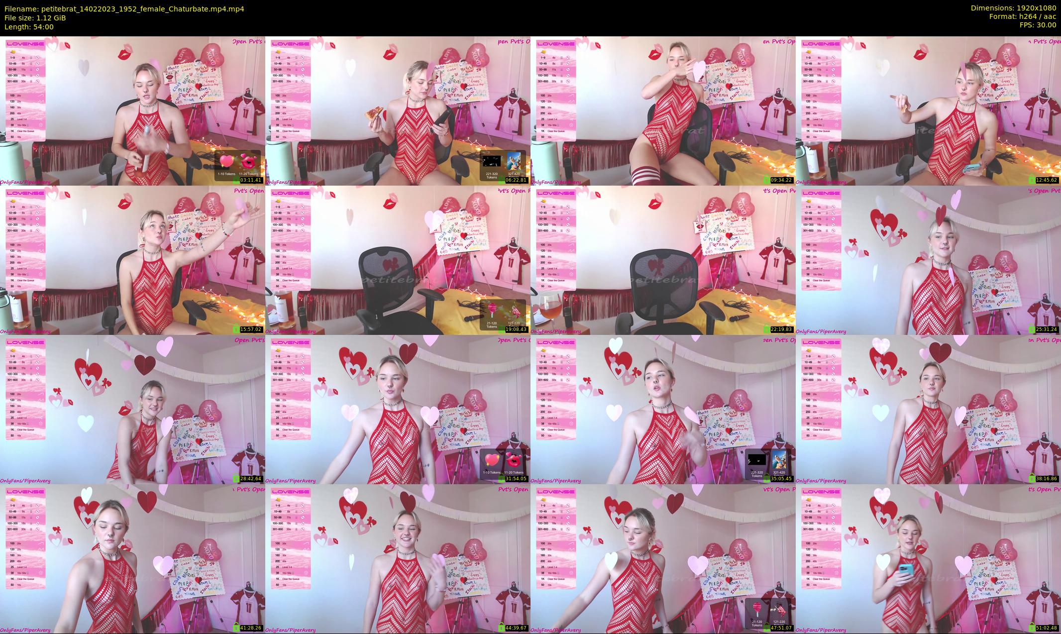 petitebrat — 54 minute Chaturbate female cam show recording, 1080p, Feb 14, 2023