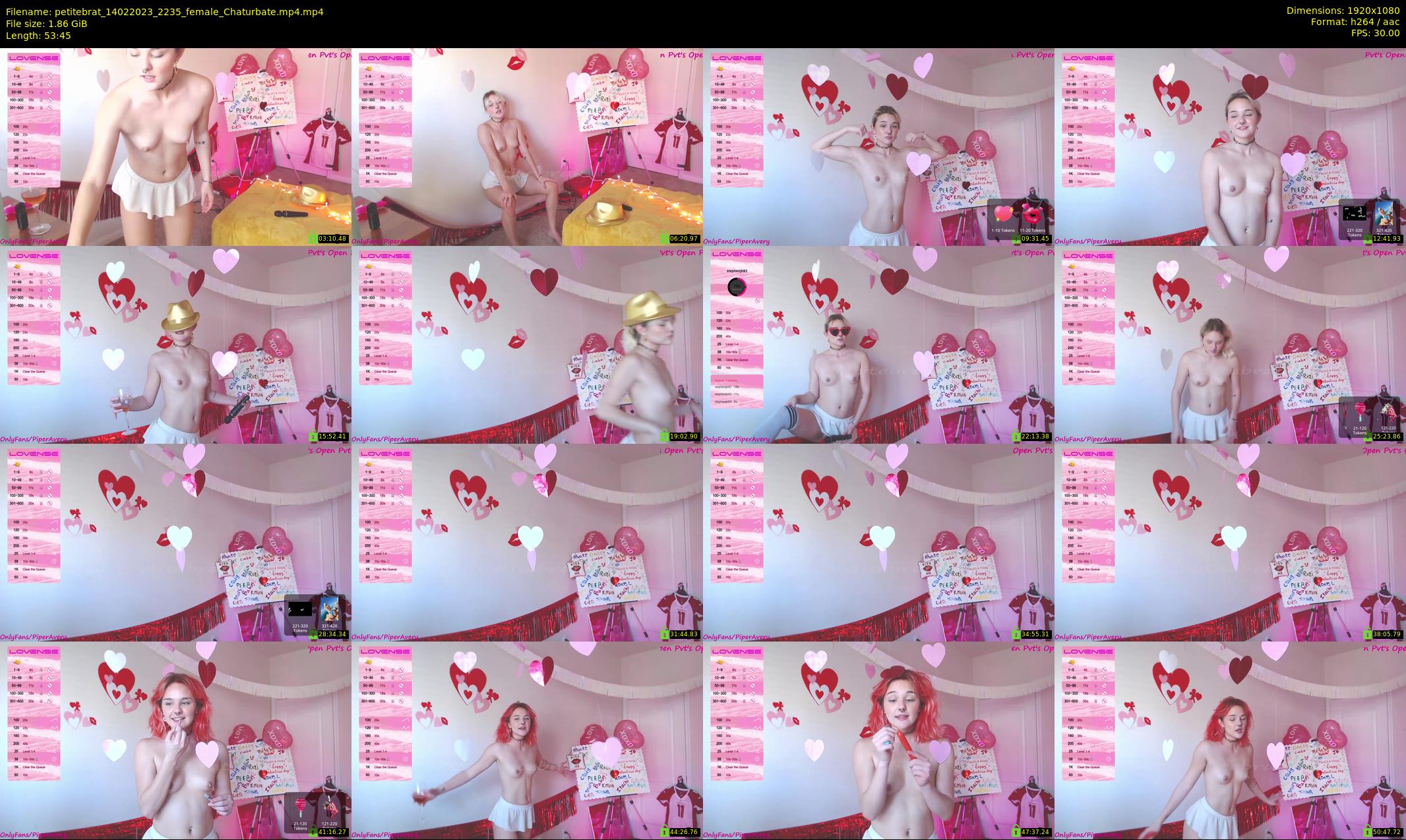 petitebrat — 54 minute Chaturbate female cam show recording, 1080p, Feb 14, 2023