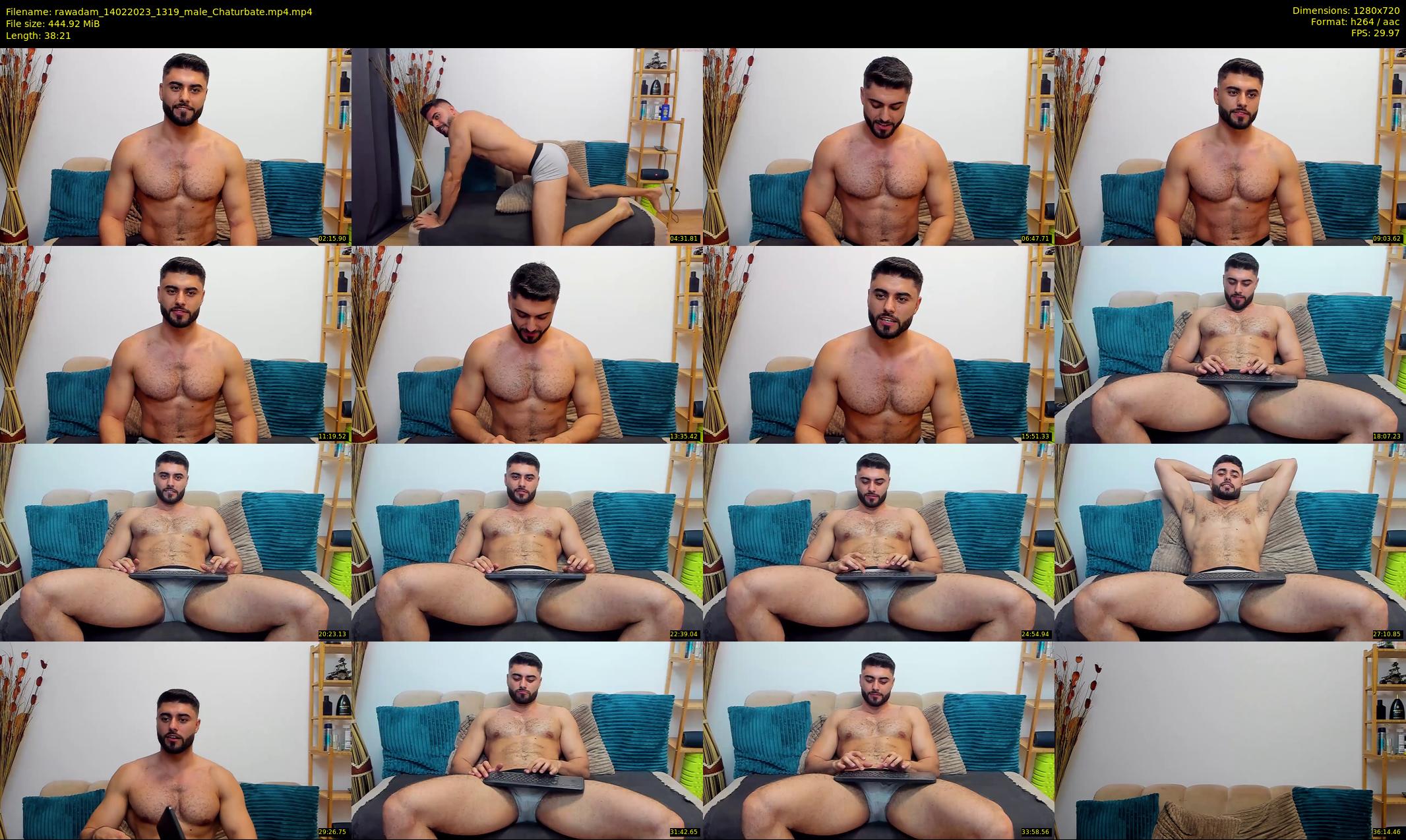 rawadam — 39 minute Chaturbate male cam show recording, 720p, Feb 14, 2023