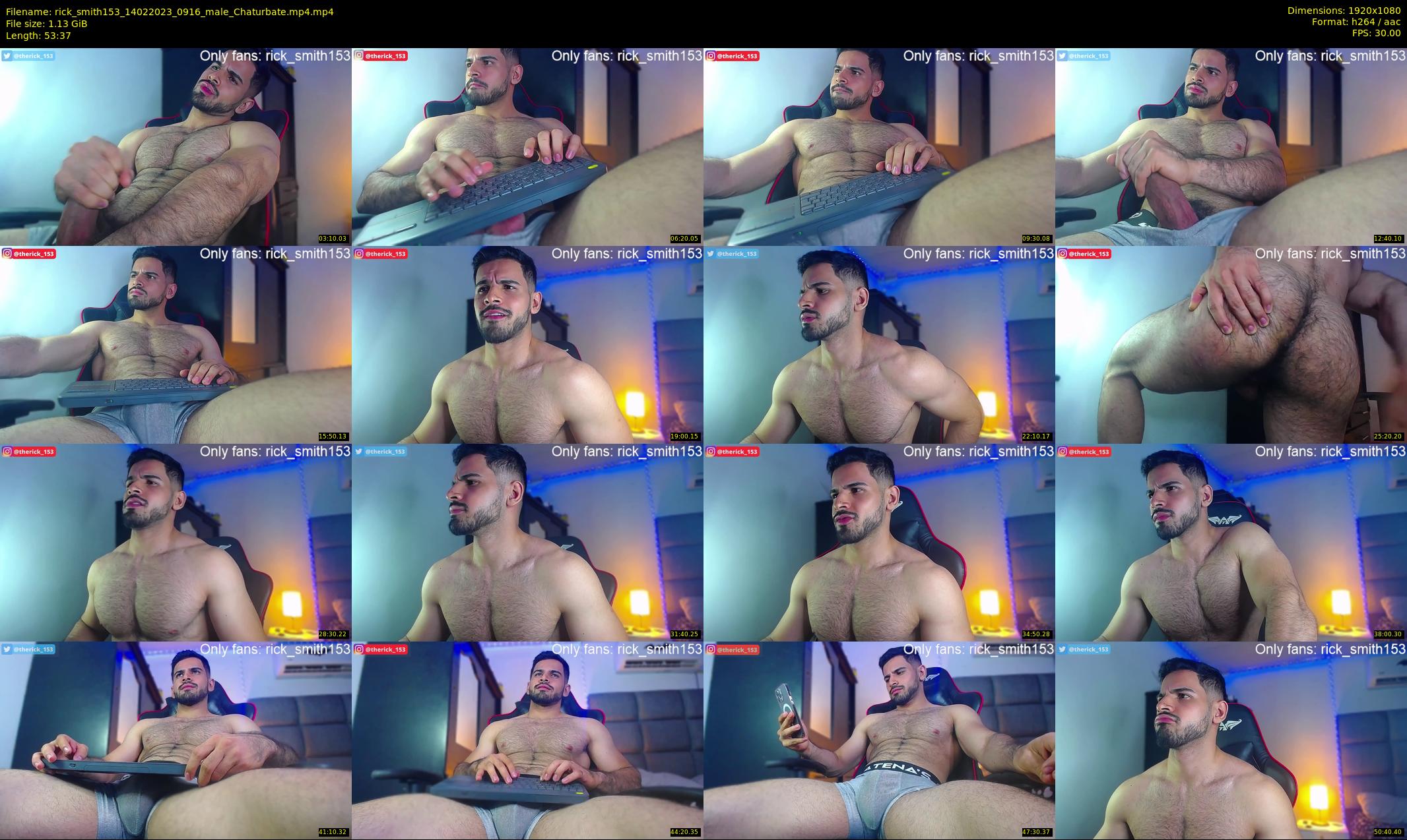 rick_smith153 — 54 minute Chaturbate male cam show recording, 1080p, Feb 14, 2023