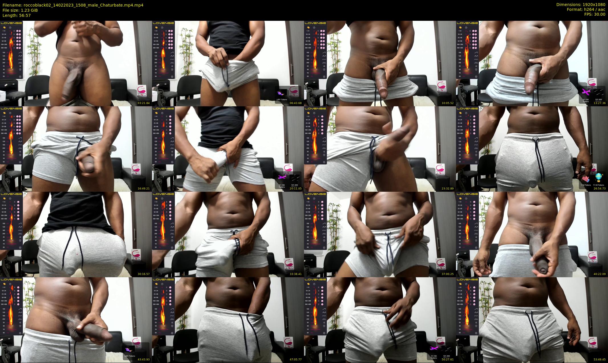 roccoblack02 — 57 minute Chaturbate male cam show recording, 1080p, Feb 14, 2023