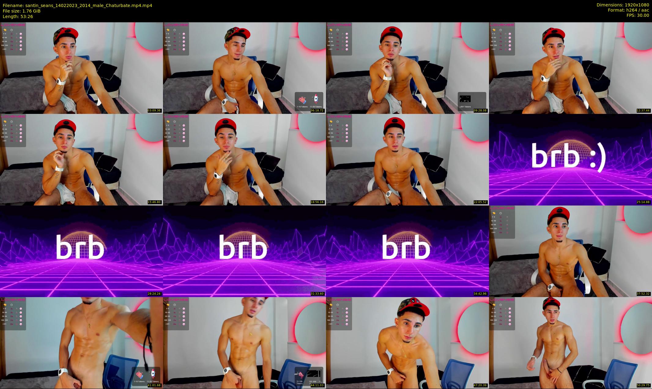 santin_seans — 54 minute Chaturbate male cam show recording, 1080p, Feb 14, 2023