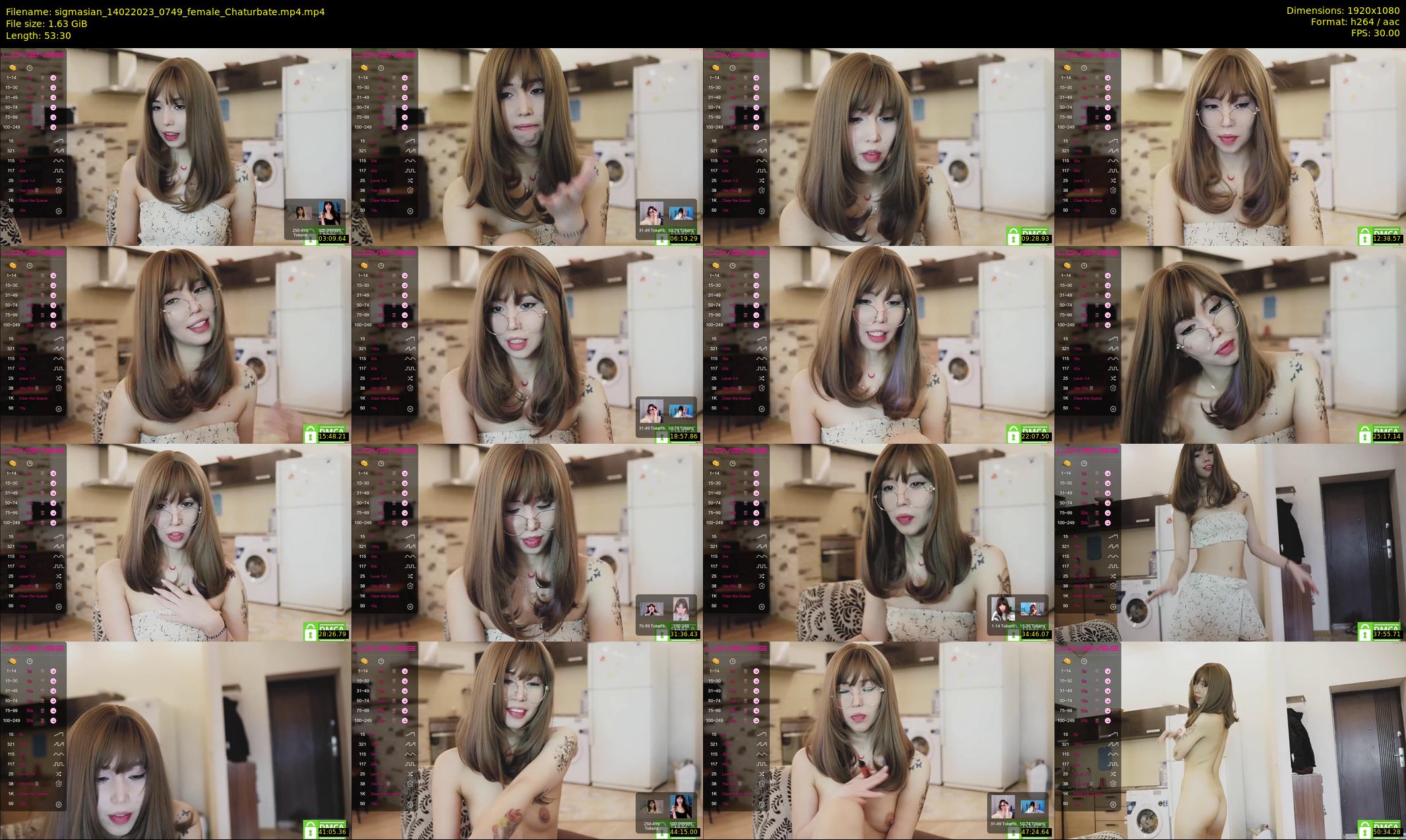 sigmasian — 54 minute Chaturbate female cam show recording, 1080p, Feb 14, 2023