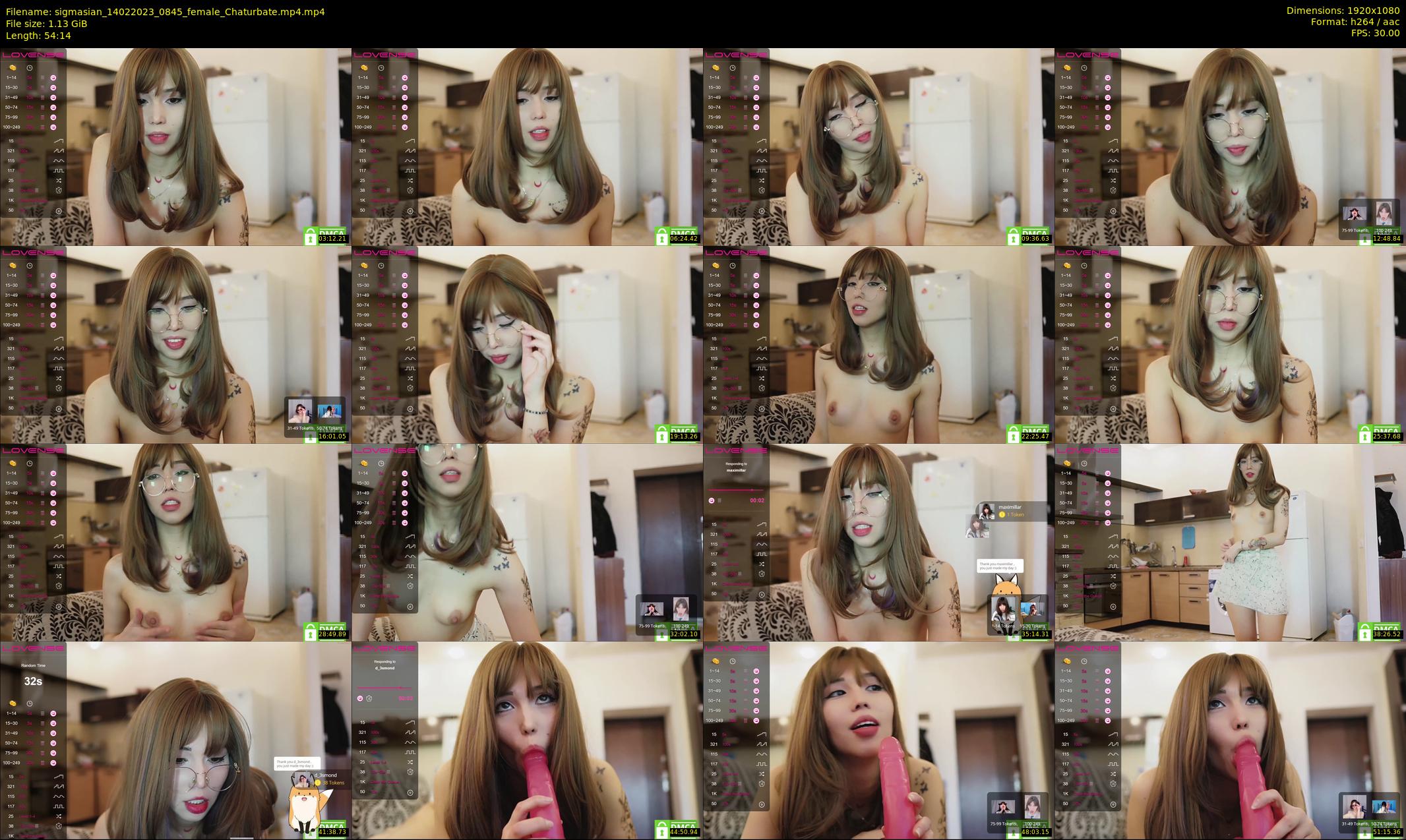 sigmasian — 55 minute Chaturbate female cam show recording, 1080p, Feb 14, 2023