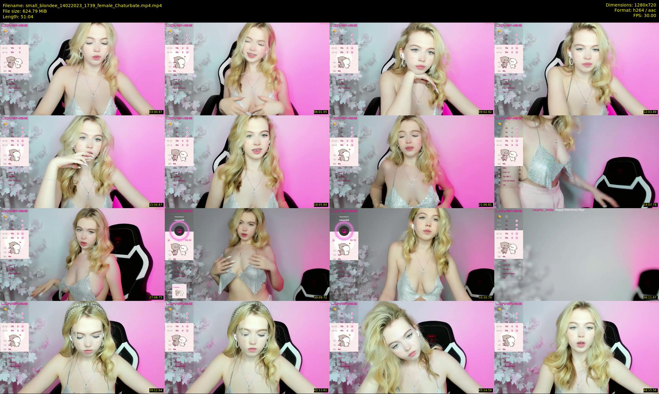 small_blondee — 52 minute Chaturbate female cam show recording, 720p, Feb 14, 2023