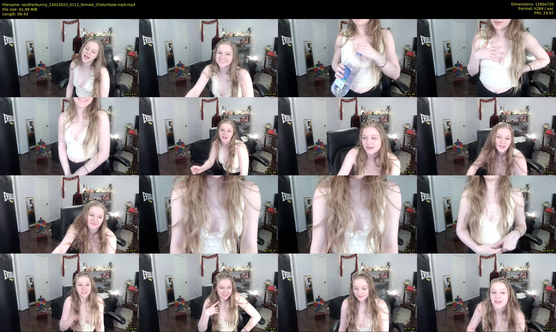 southerbunny — 7 minute Chaturbate female cam show recording, 720p, Feb 15, 2023