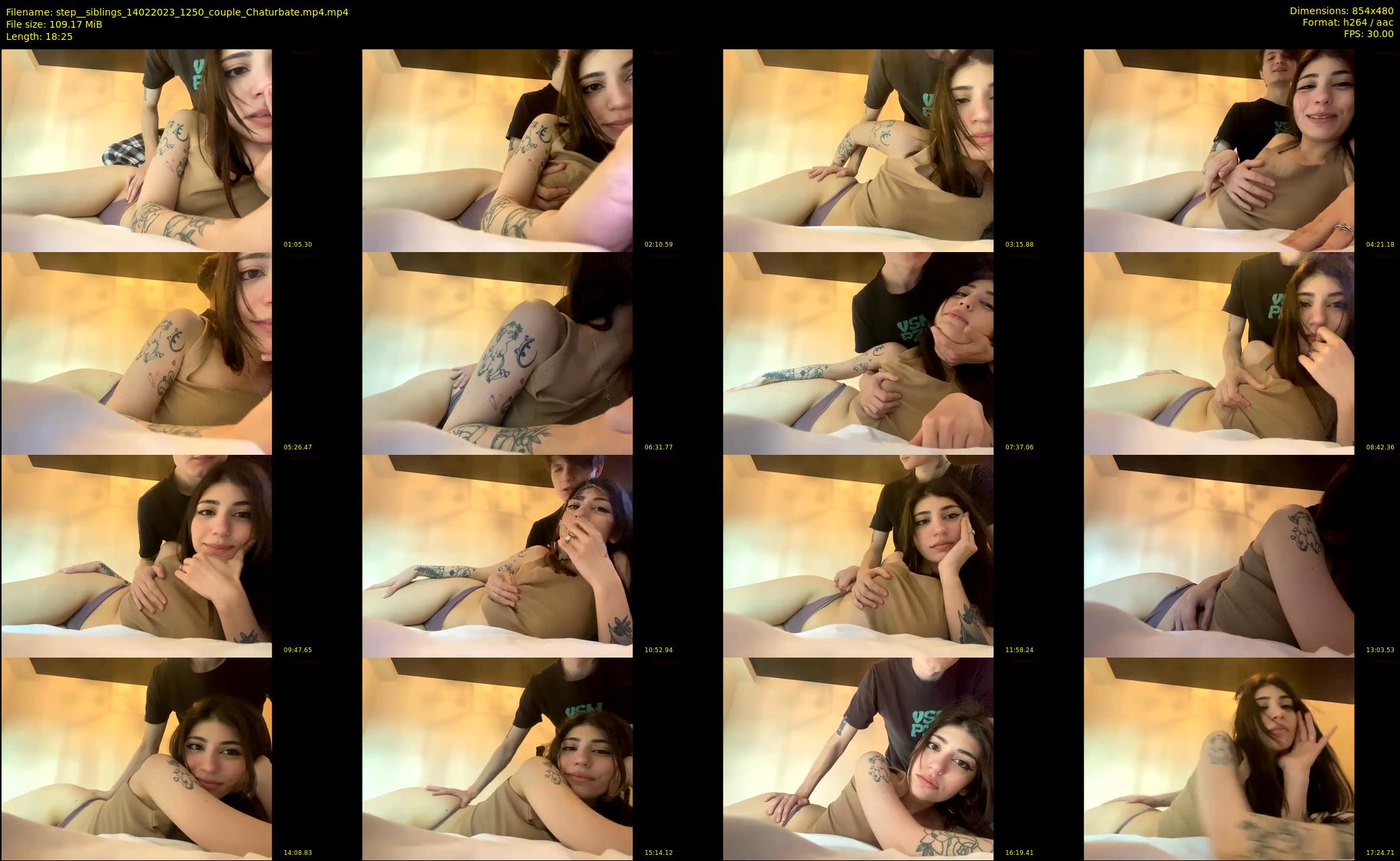 step__siblings — 19 minute Chaturbate couple cam show recording, 480p, Feb 14, 2023