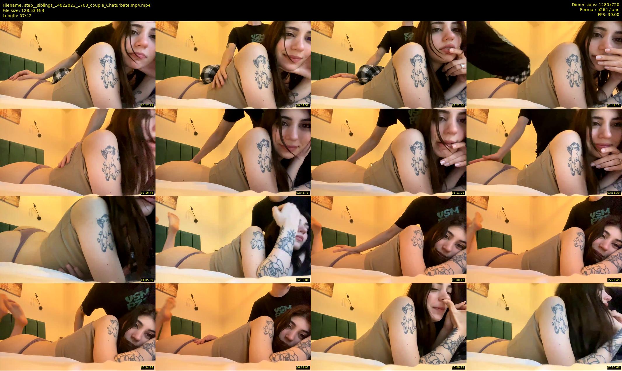 step__siblings — 8 minute Chaturbate couple cam show recording, 720p, Feb 14, 2023
