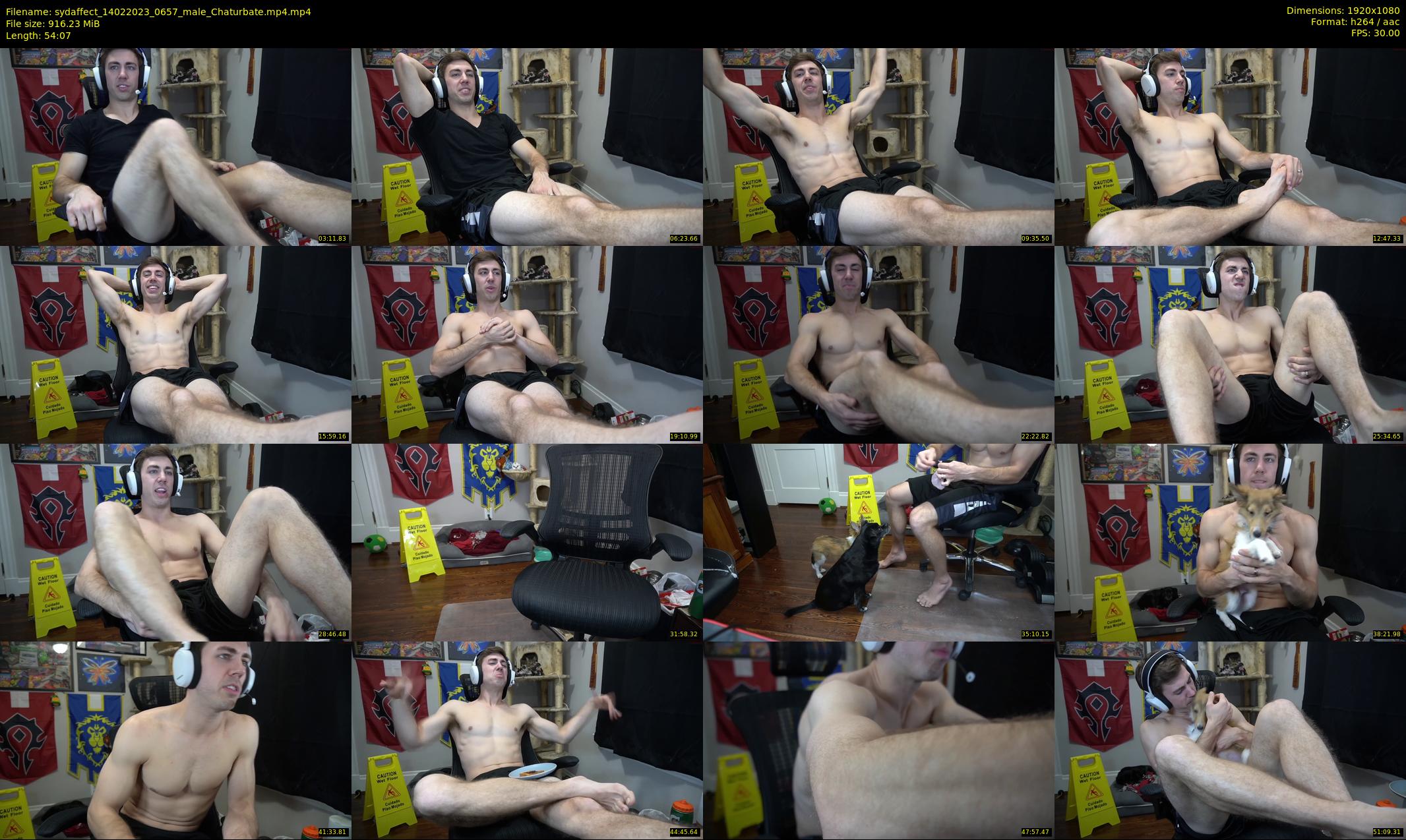 sydaffect — 55 minute Chaturbate male cam show recording, 1080p, Feb 14, 2023