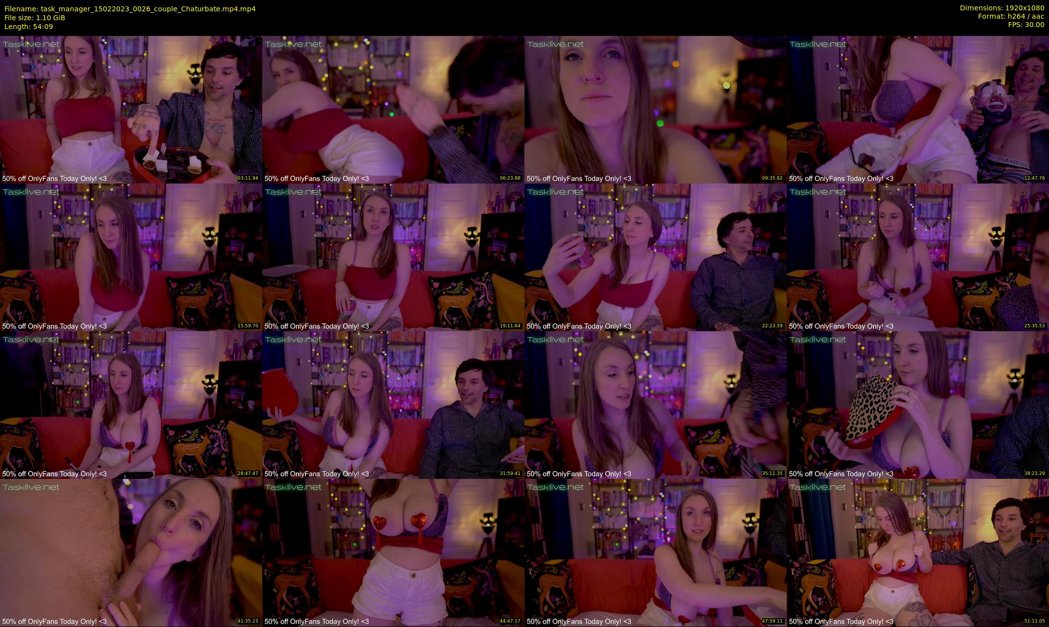 task_manager — 55 minute Chaturbate couple cam show recording, 1080p, Feb 15, 2023