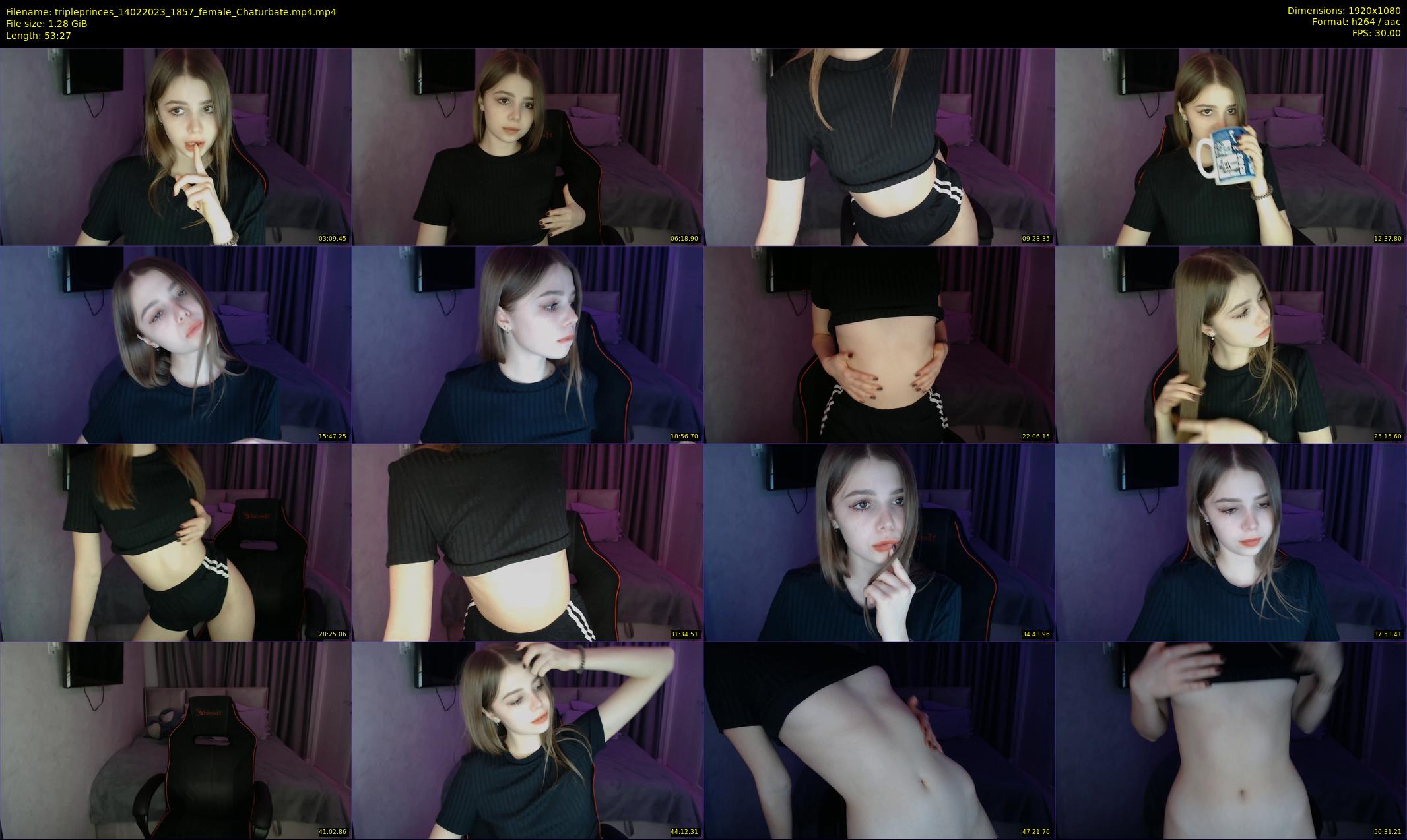 tripleprinces — 54 minute Chaturbate female cam show recording, 1080p, Feb 14, 2023