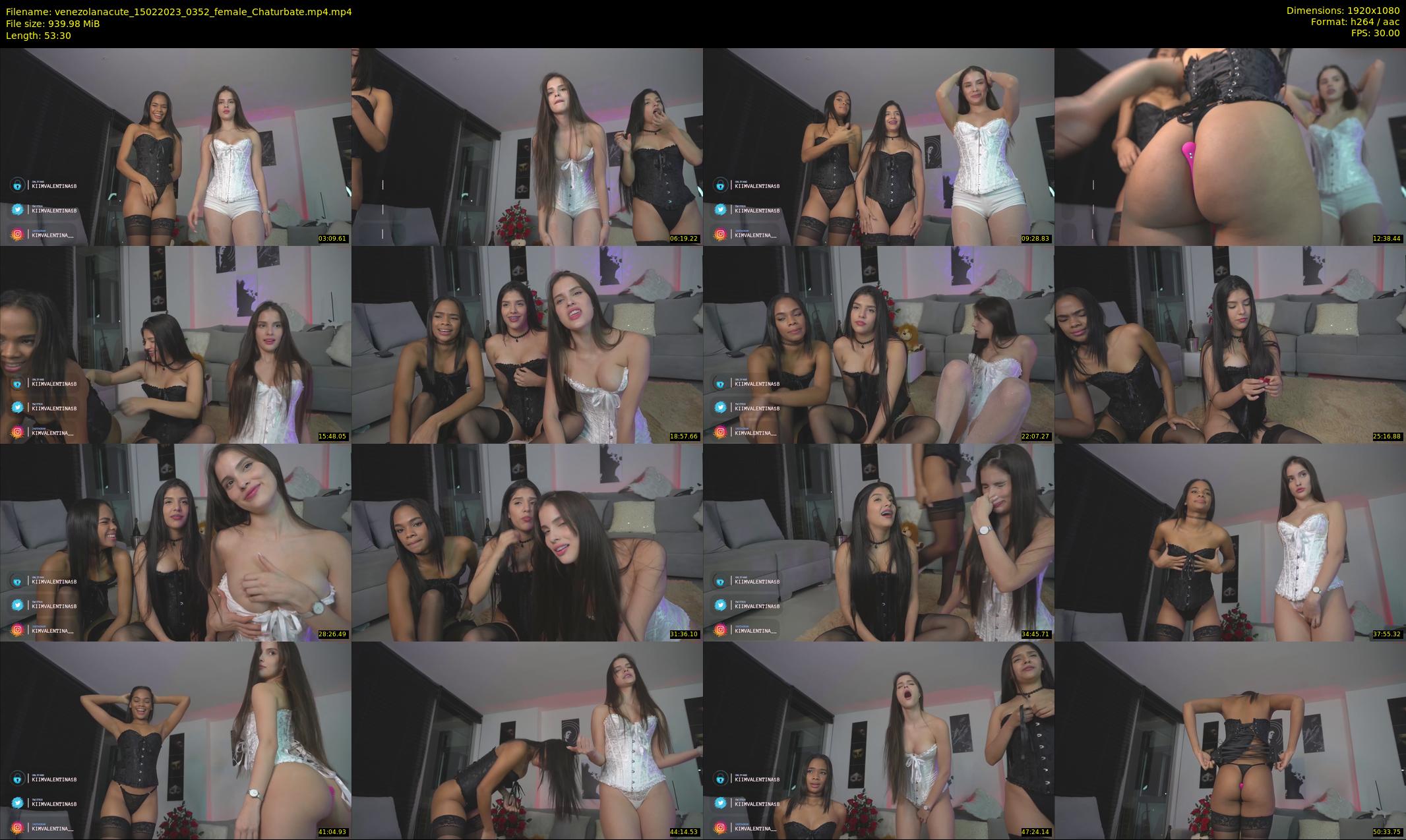 venezolanacute — 54 minute Chaturbate female cam show recording, 1080p, Feb 15, 2023