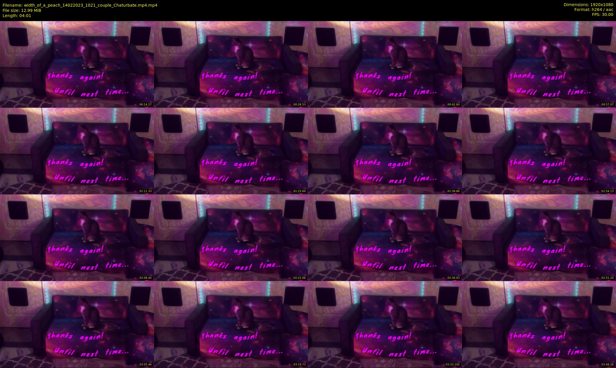width_of_a_peach — 5 minute Chaturbate couple cam show recording, 1080p, Feb 14, 2023
