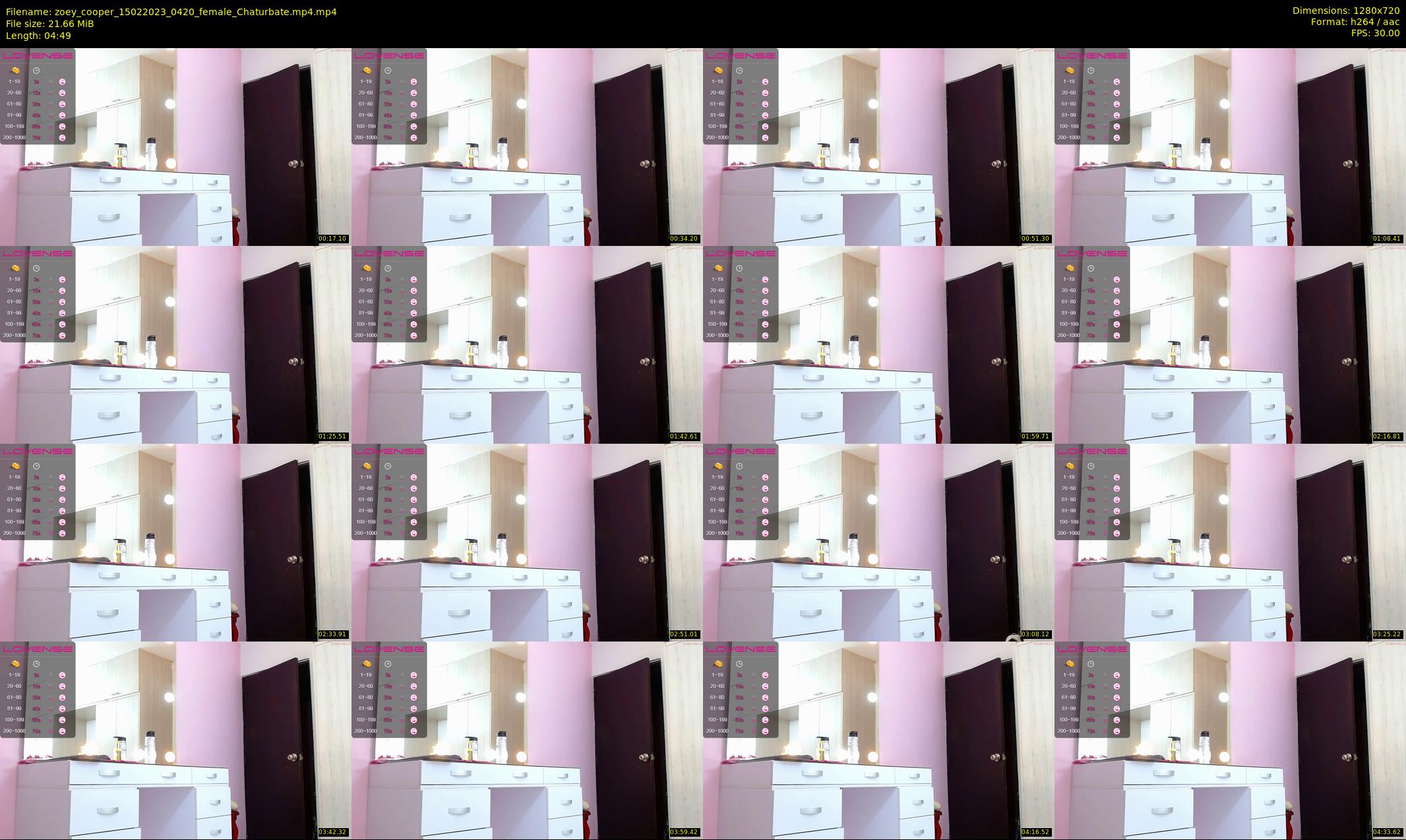 zoey_cooper — 5 minute Chaturbate female cam show recording, 720p, Feb 15, 2023