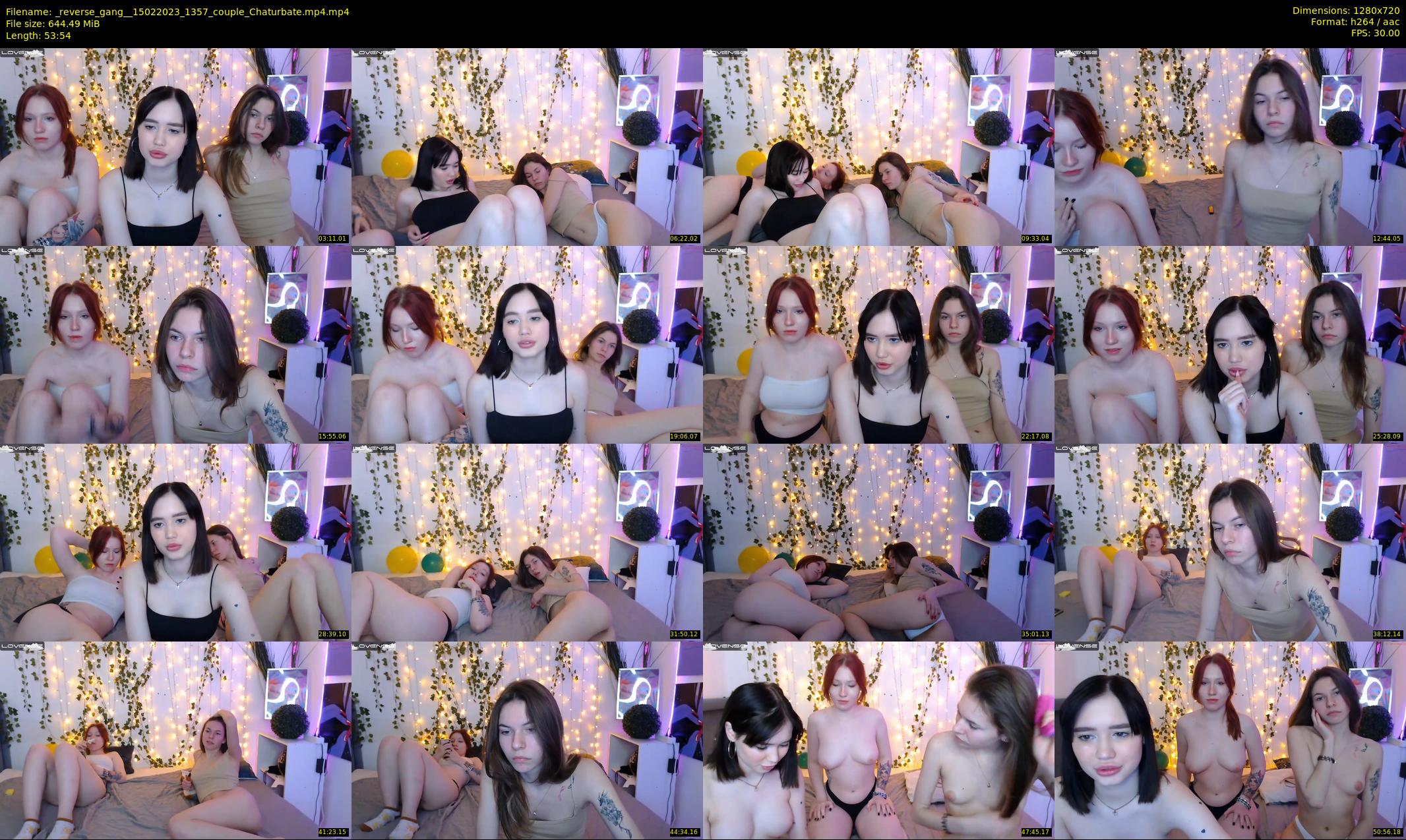 _reverse_gang_ — 54 minute Chaturbate couple cam show recording, 720p, Feb 15, 2023