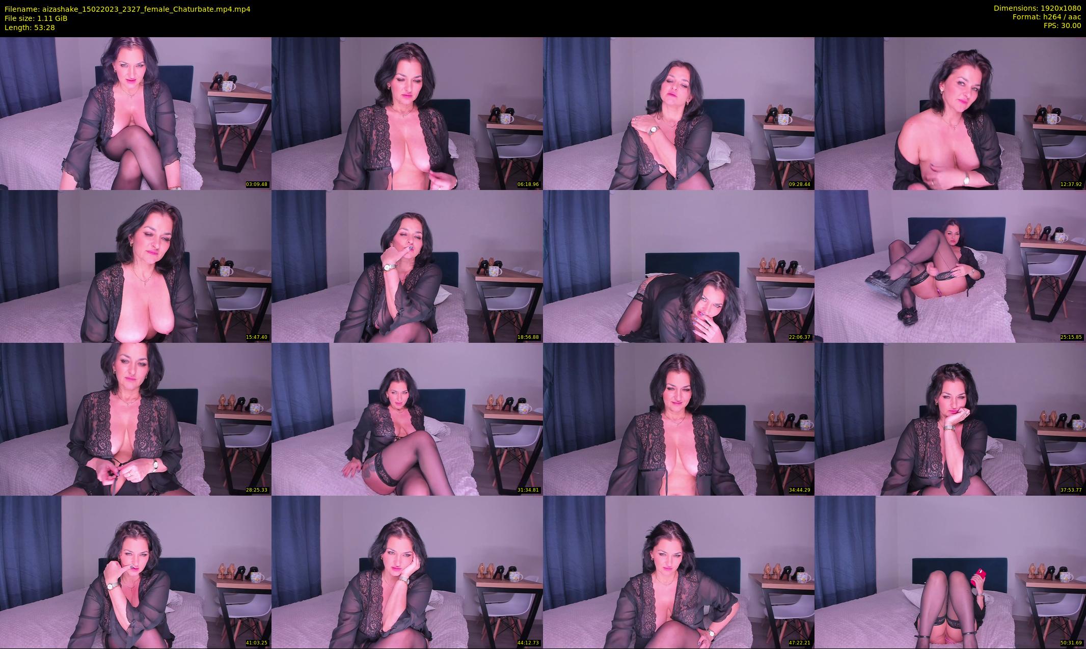 aizashake — 54 minute Chaturbate female cam show recording, 1080p, Feb 15, 2023