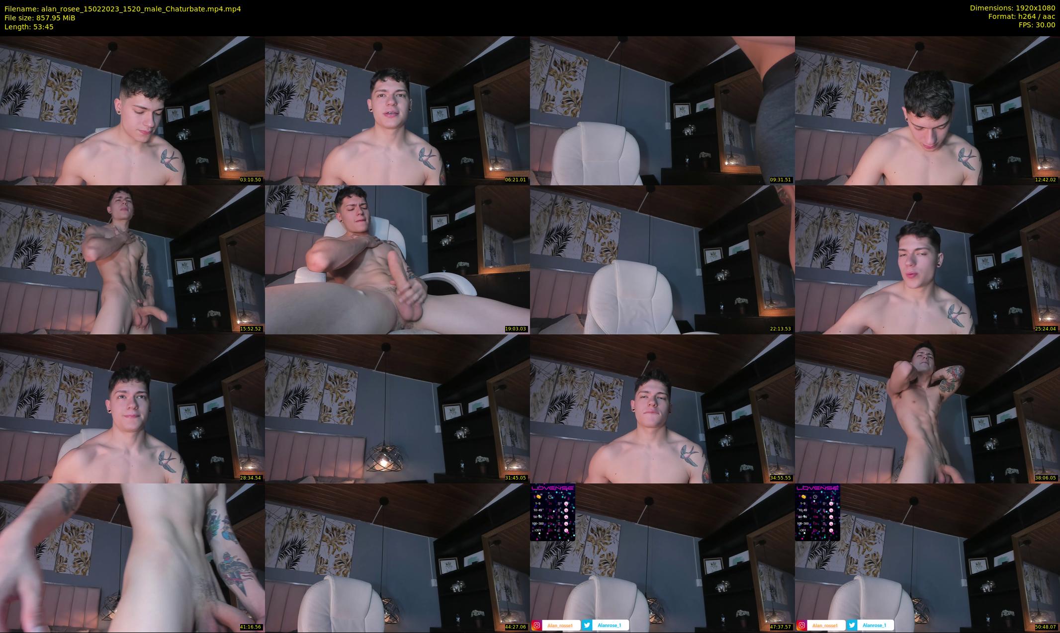 alan_rosee — 54 minute Chaturbate male cam show recording, 1080p, Feb 15, 2023