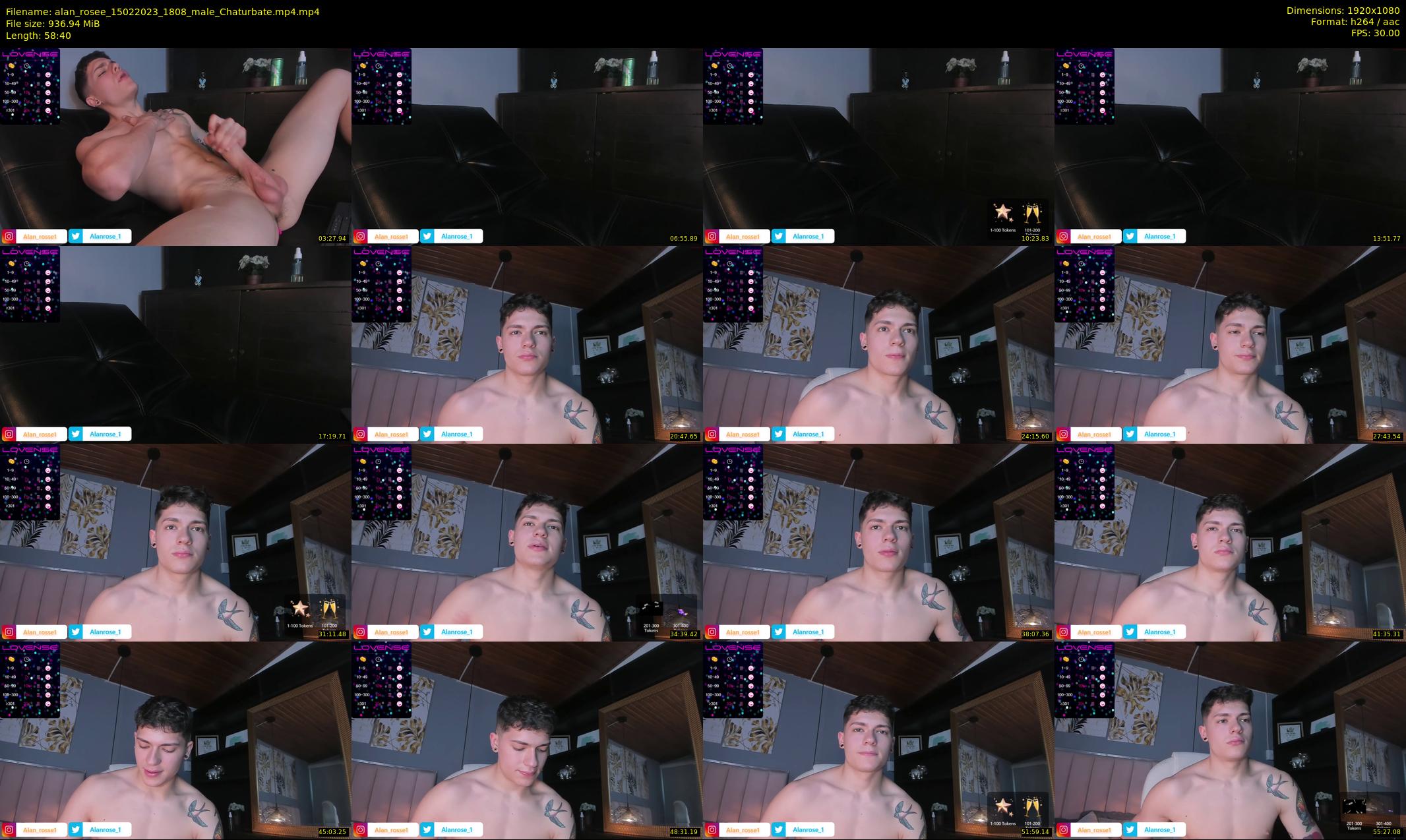 alan_rosee — 59 minute Chaturbate male cam show recording, 1080p, Feb 15, 2023