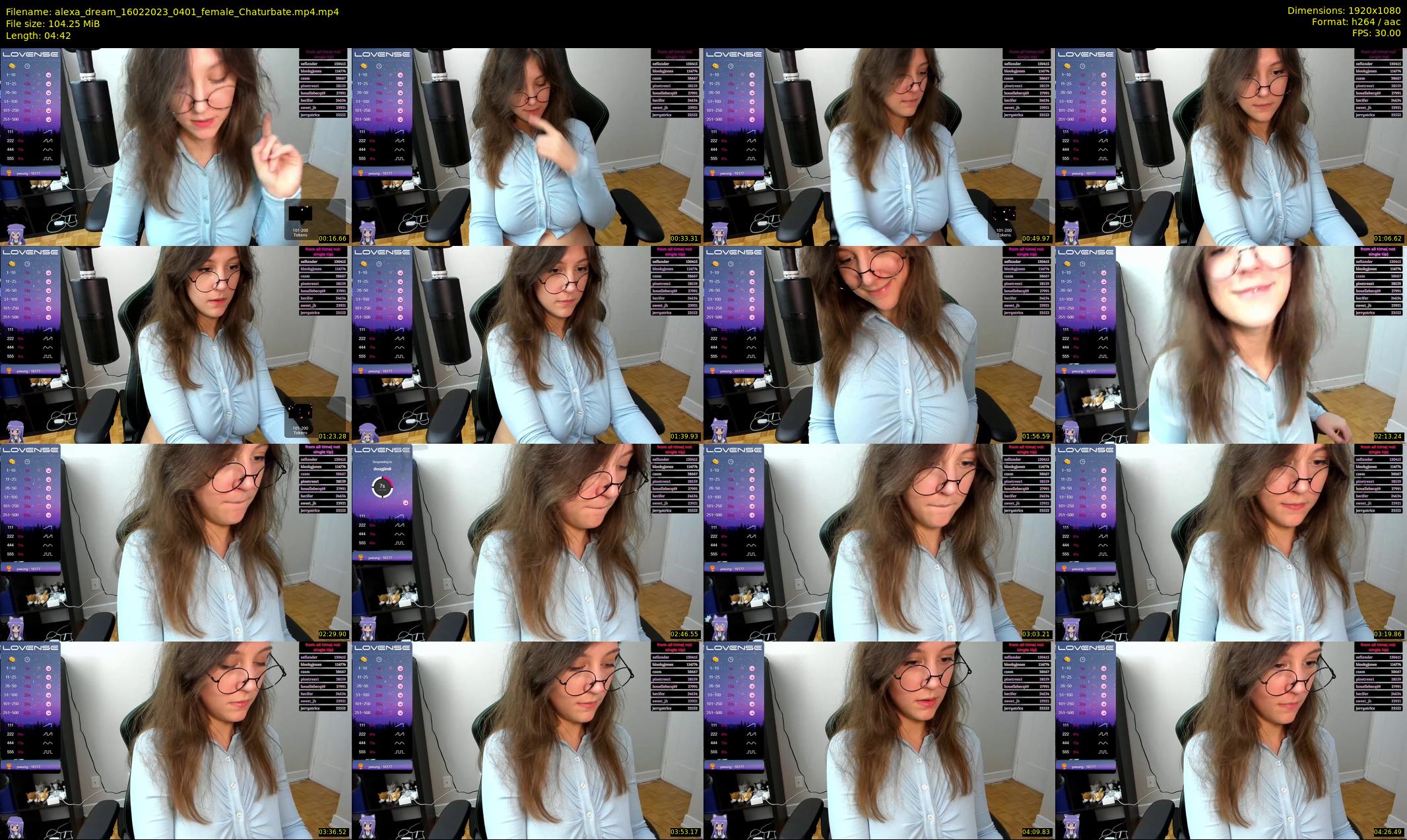 alexa_dream — 5 minute Chaturbate female cam show recording, 1080p, Feb 16, 2023