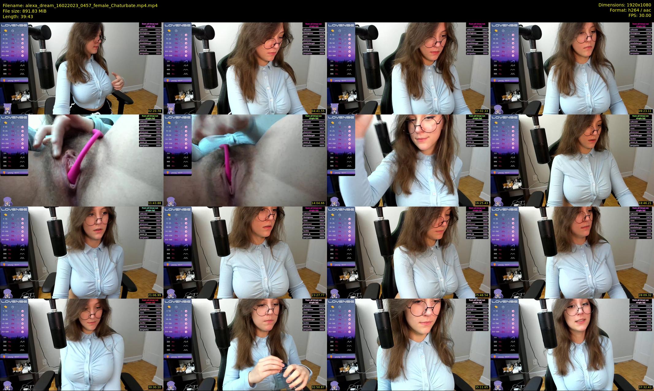 alexa_dream — 40 minute Chaturbate female cam show recording, 1080p, Feb 16, 2023