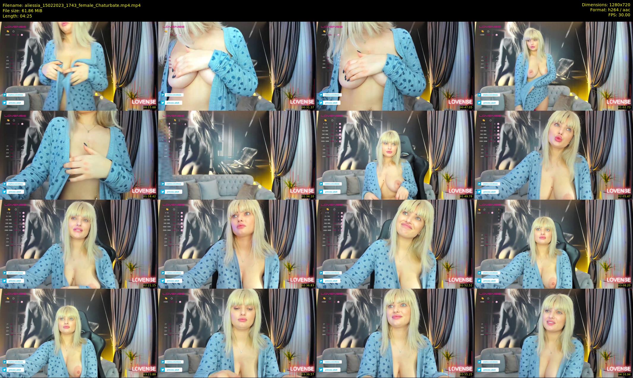 aliessia — 5 minute Chaturbate female cam show recording, 720p, Feb 15, 2023