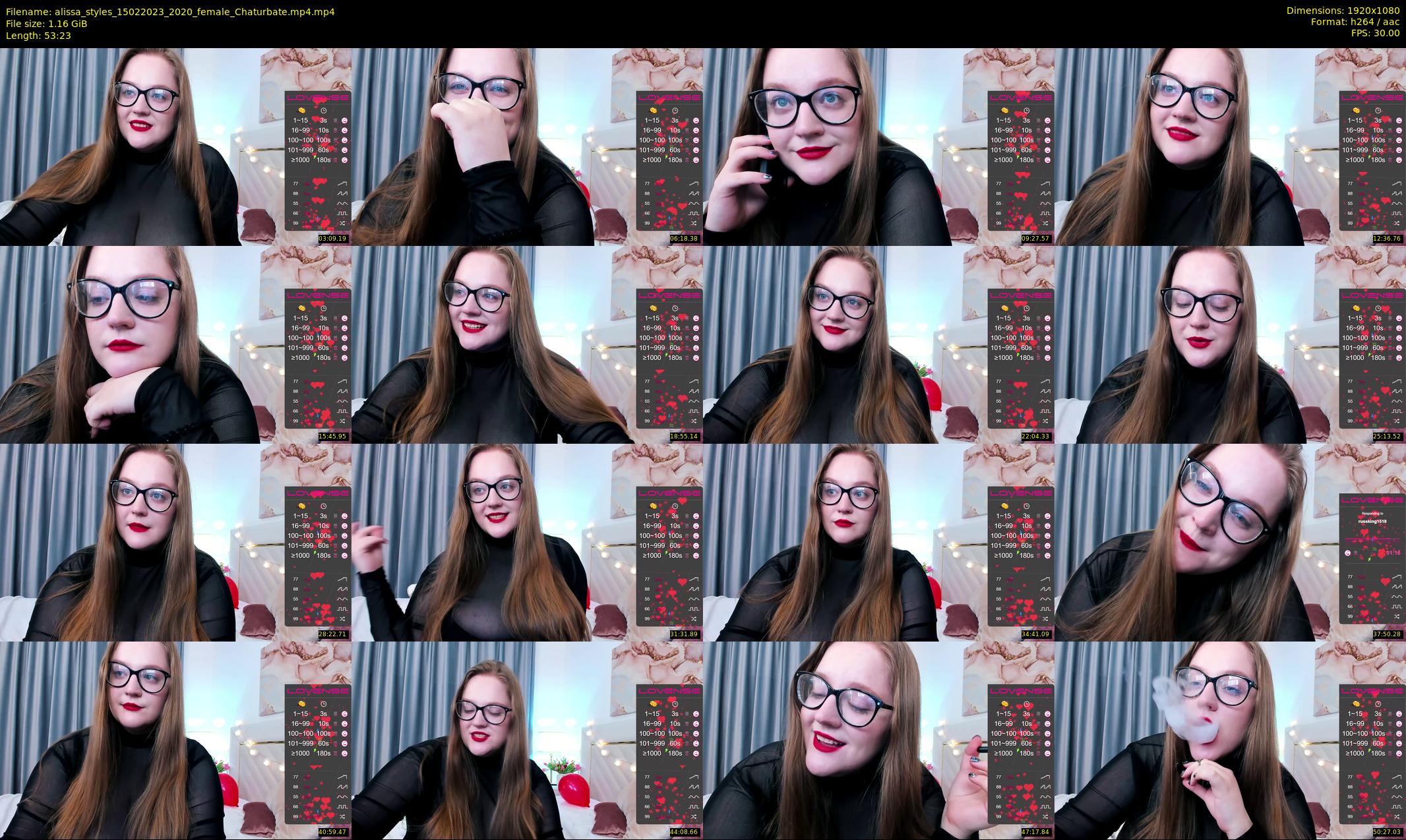 alissa_styles — 54 minute Chaturbate female cam show recording, 1080p, Feb 15, 2023
