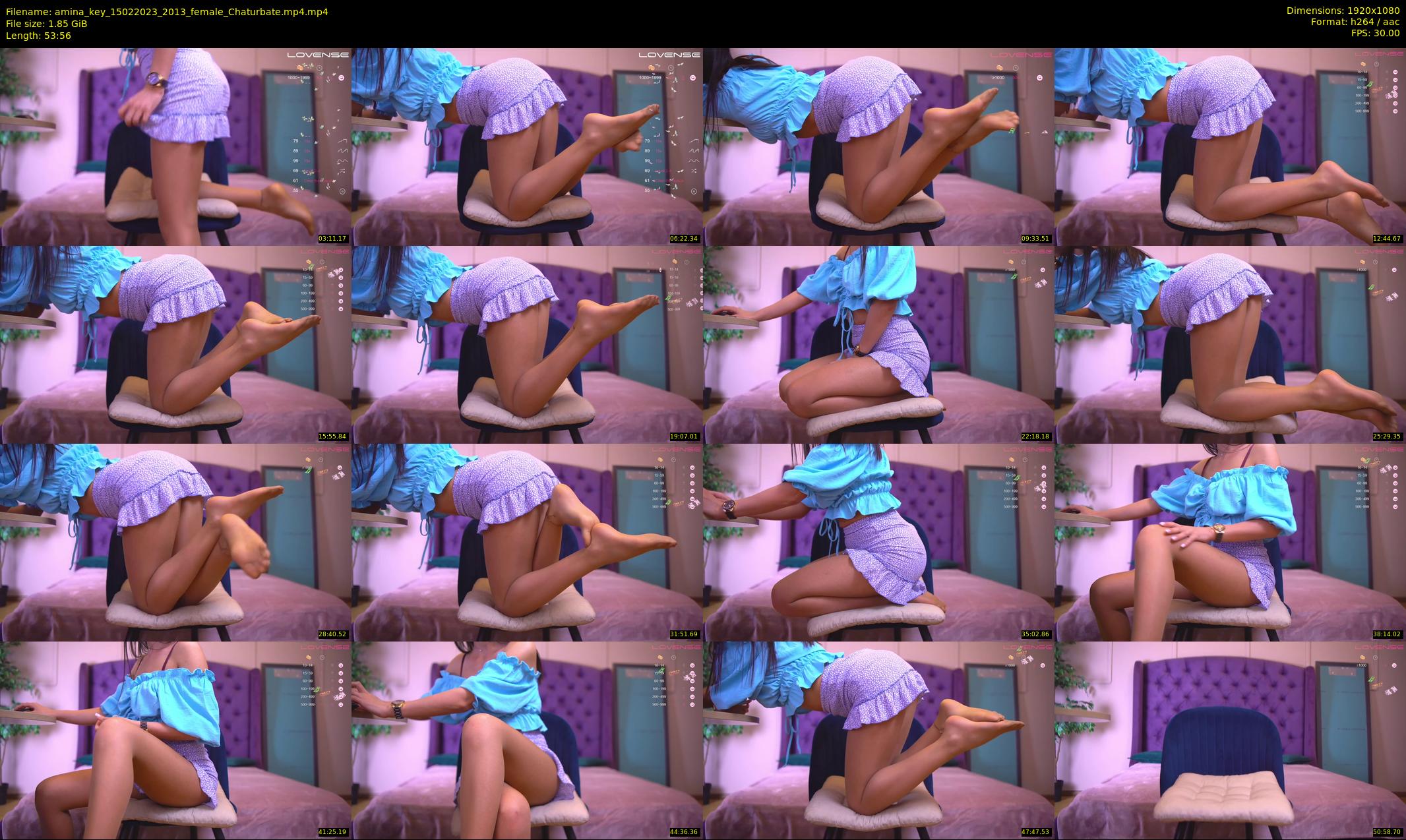 amina_key — 54 minute Chaturbate female cam show recording, 1080p, Feb 15, 2023