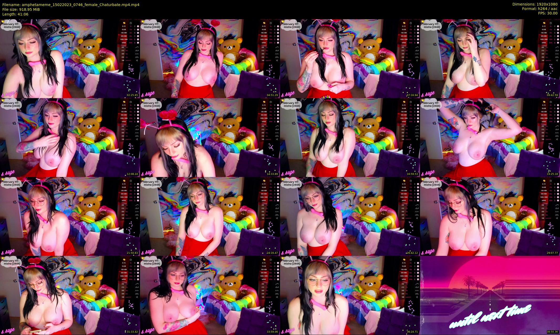 amphetameme — 42 minute Chaturbate female cam show recording, 1080p, Feb 15, 2023