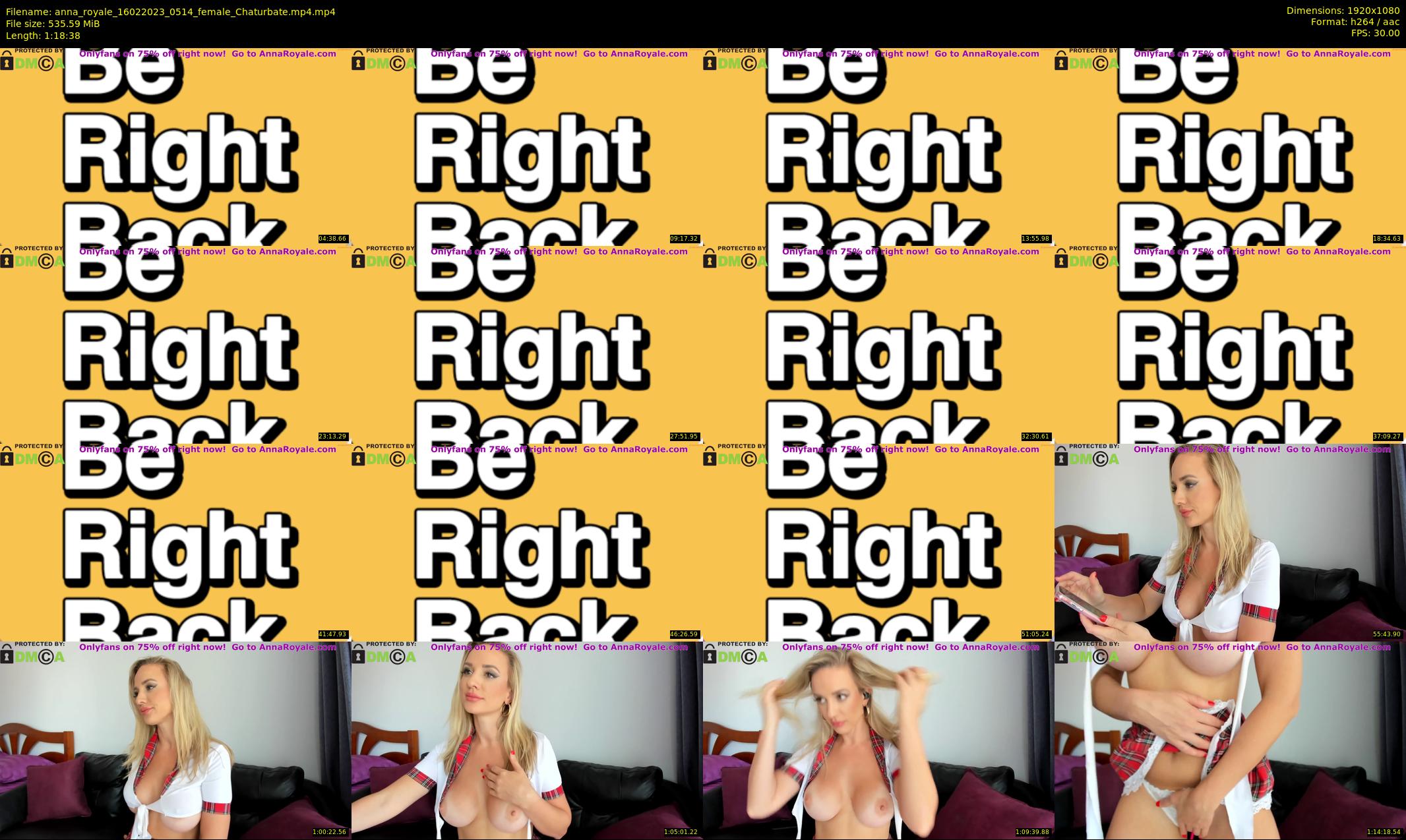 anna_royale — 79 minute Chaturbate female cam show recording, 1080p, Feb 16, 2023