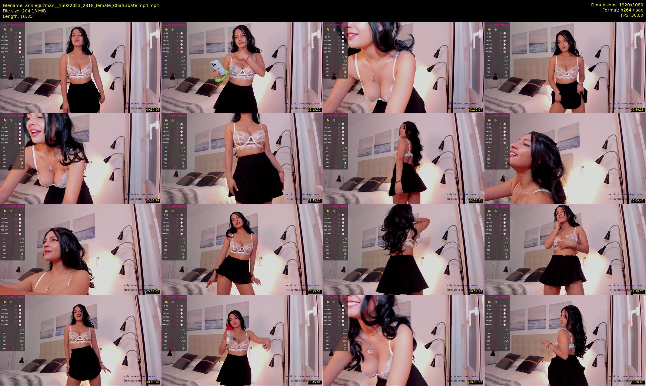 annieguzman_ — 11 minute Chaturbate female cam show recording, 1080p, Feb 15, 2023