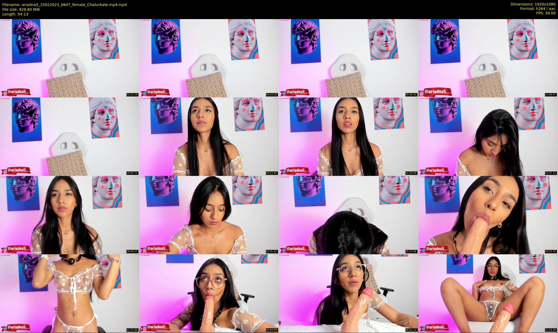 ariadna5 — 55 minute Chaturbate female cam show recording, 1080p, Feb 15, 2023